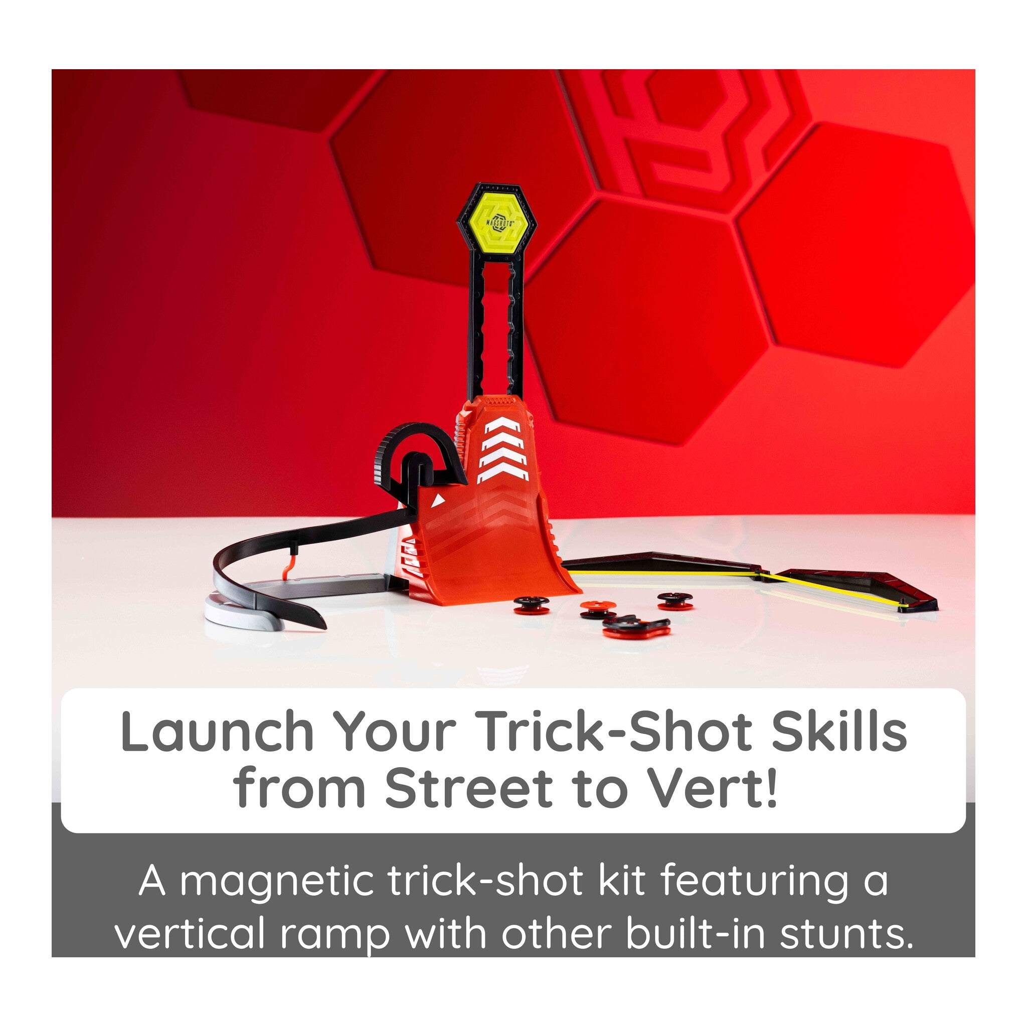 Fat Brain Toys Magshuto Vert Tower Magnetic Trick-Shot Playset