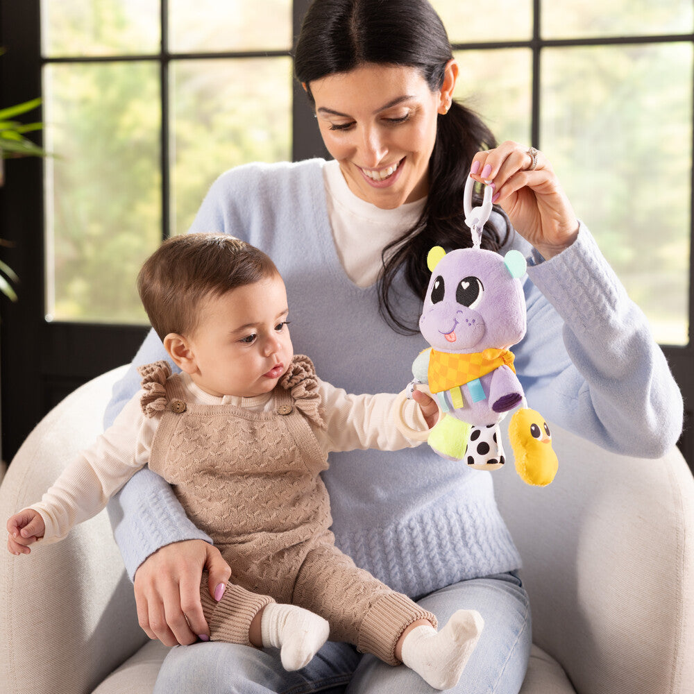 Lamaze Hayley the Hippo Clip & Go Baby Sensory Toy