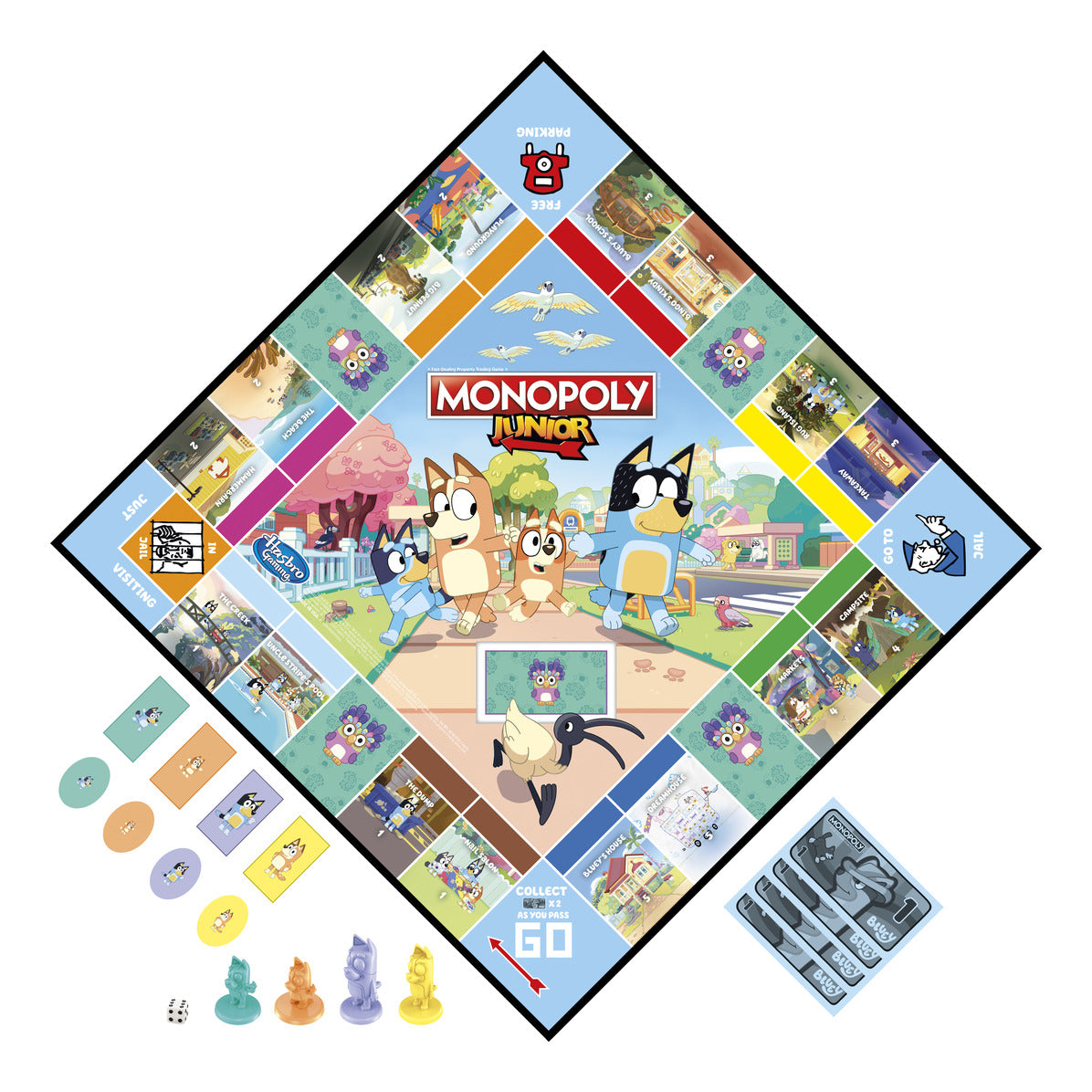 Hasbro Monopoly Junior Bluey Edition Board Game