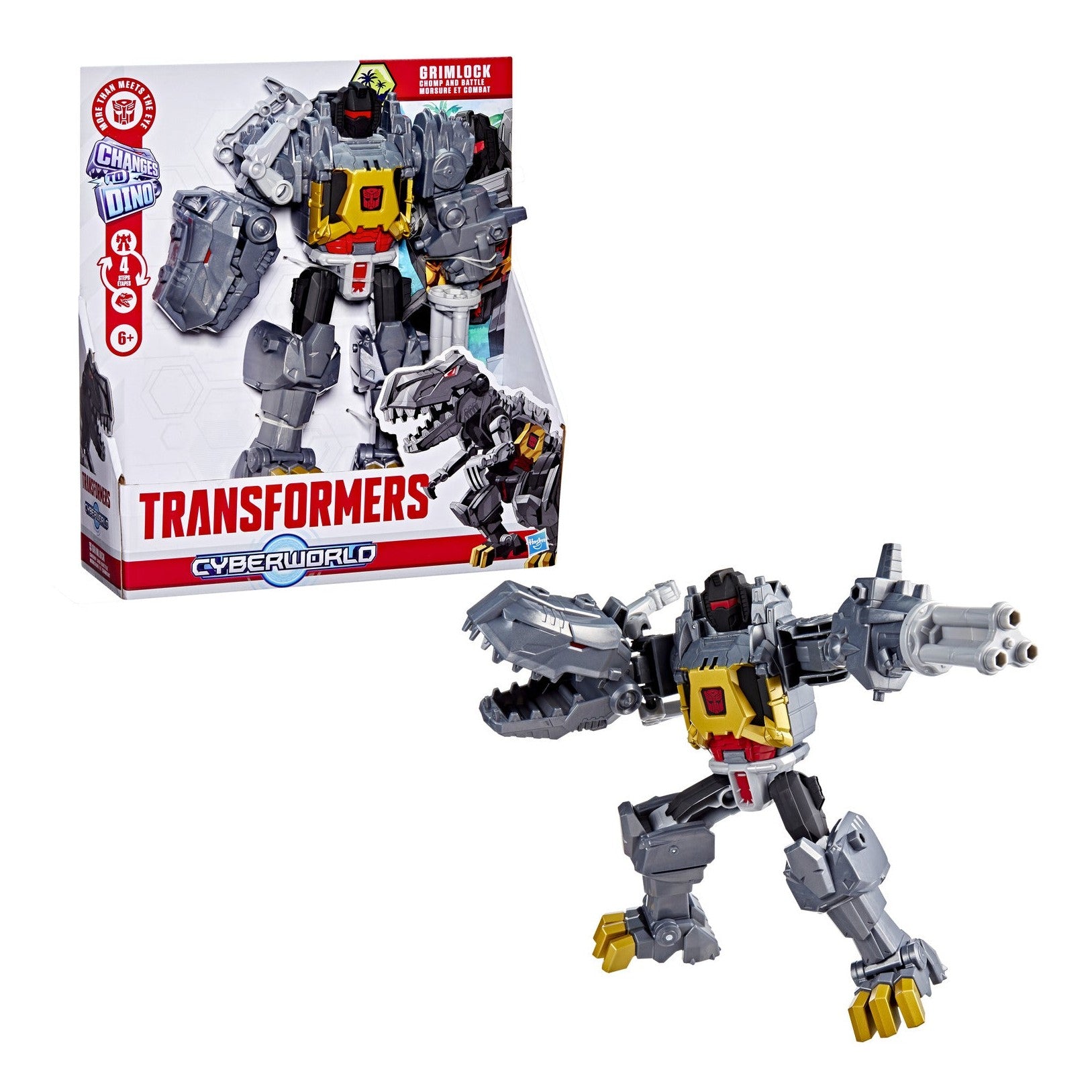 Transformers Cyberworld Grimlock Chomp & Battle Action Figure