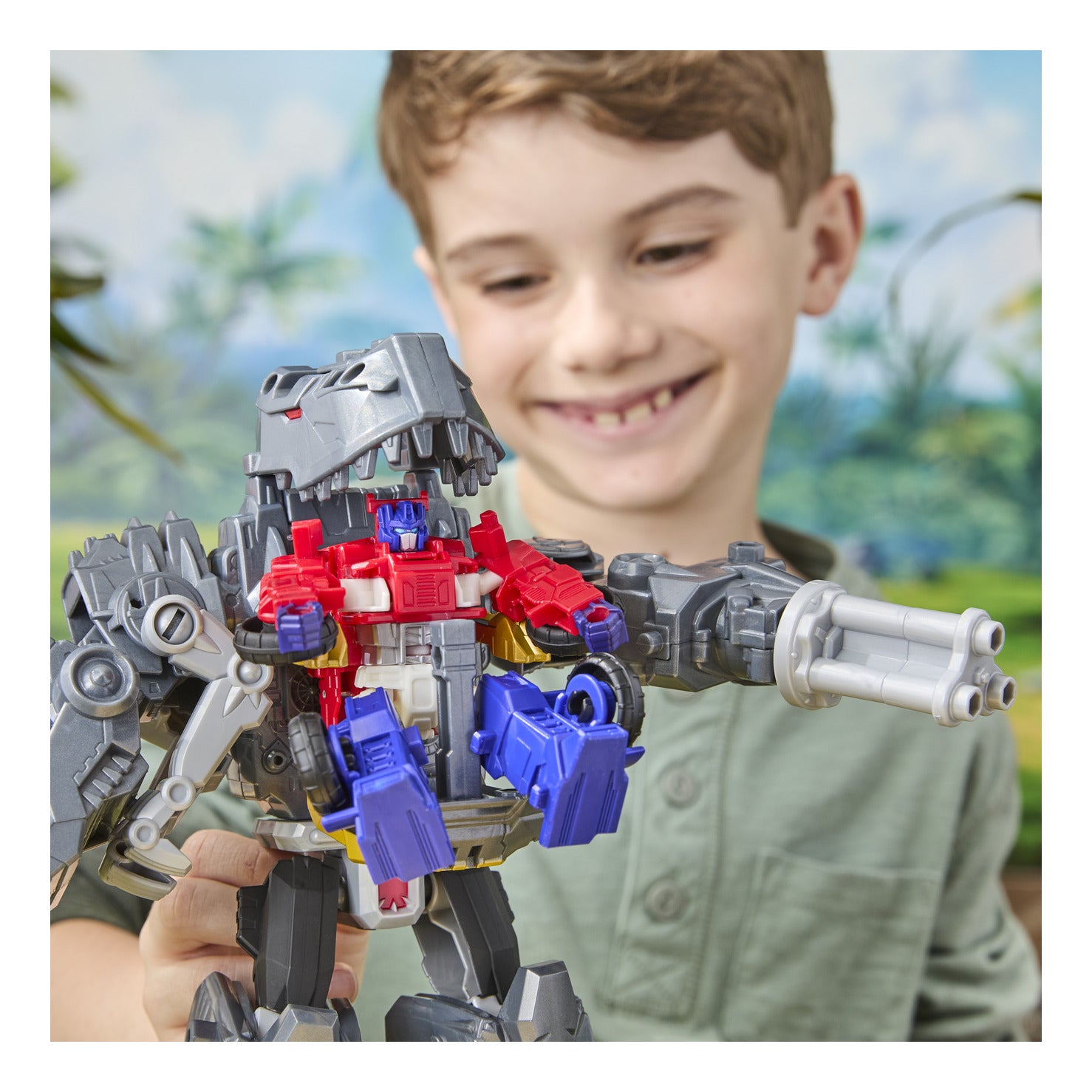 Transformers Cyberworld Grimlock Chomp & Battle Action Figure