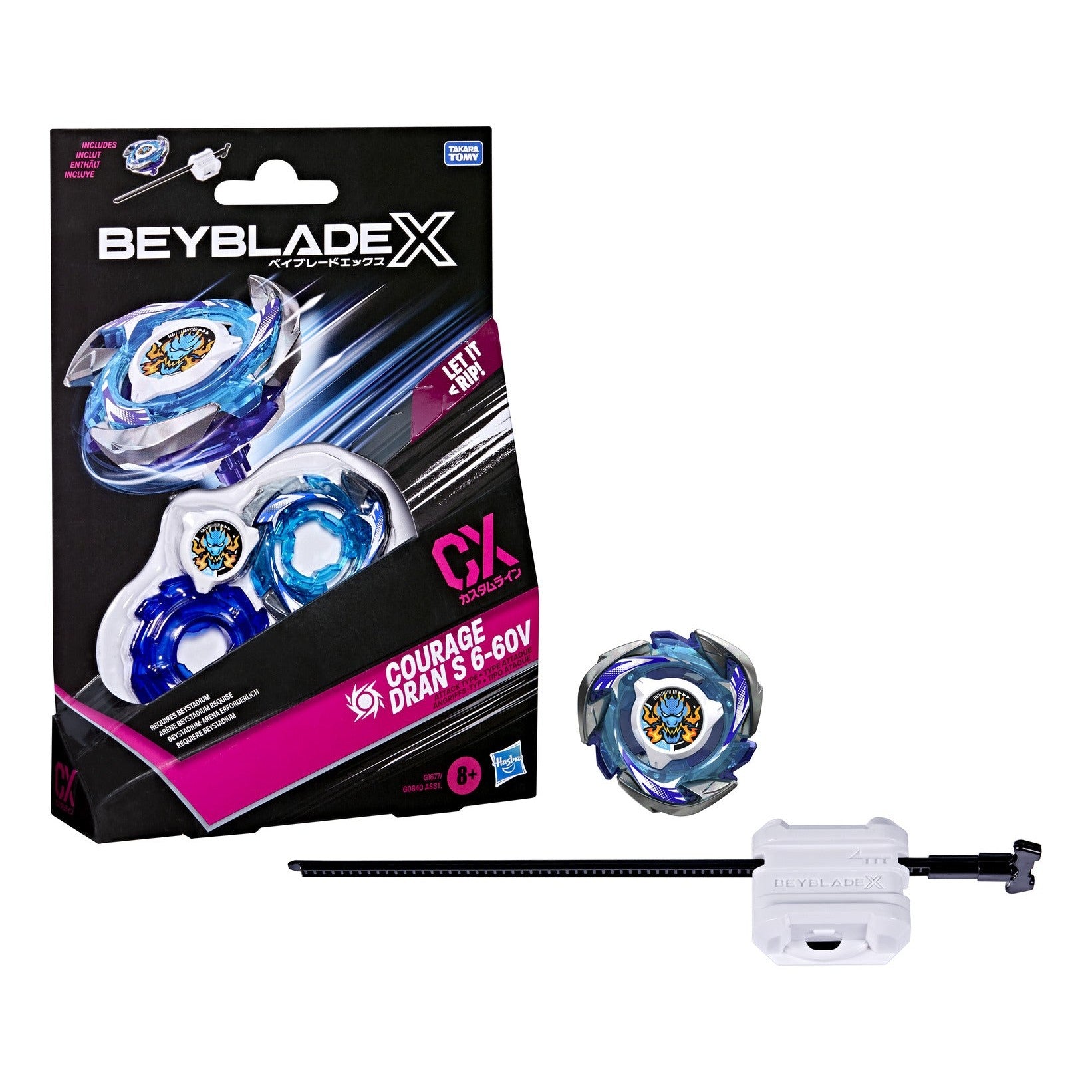 Beyblade X Dark Perseus B 6-80W CX Starter Pack with Launcher