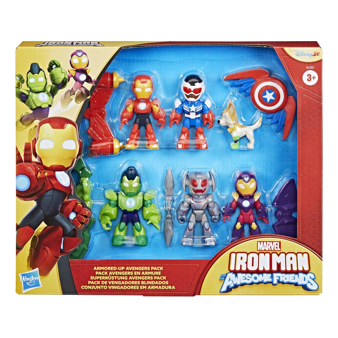 Marvel Iron Man and His Awesome Friends Armored-Up Avengers Pack