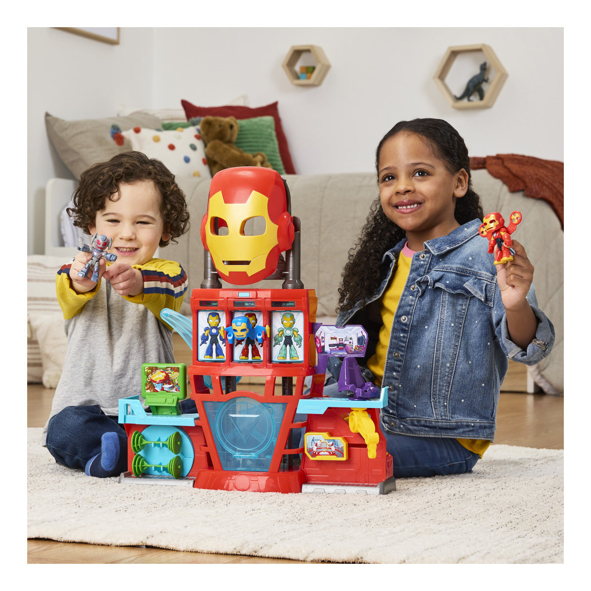 Hasbro Marvel Iron Man and His Awesome Friends Iron Quarters Playset