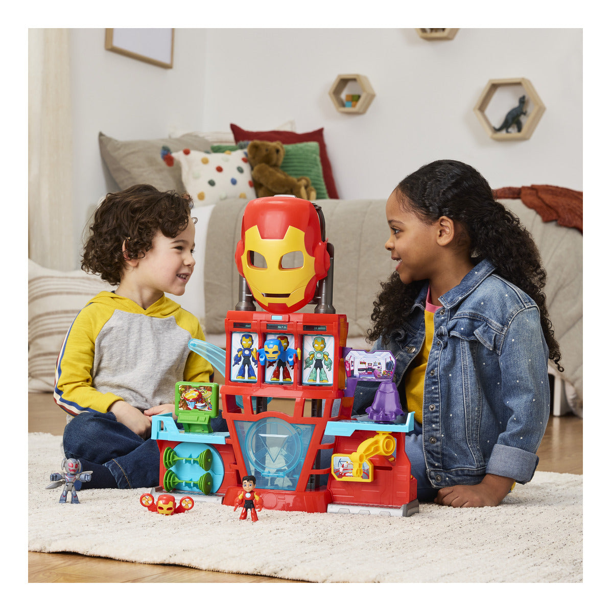 Hasbro Marvel Iron Man and His Awesome Friends Iron Quarters Playset