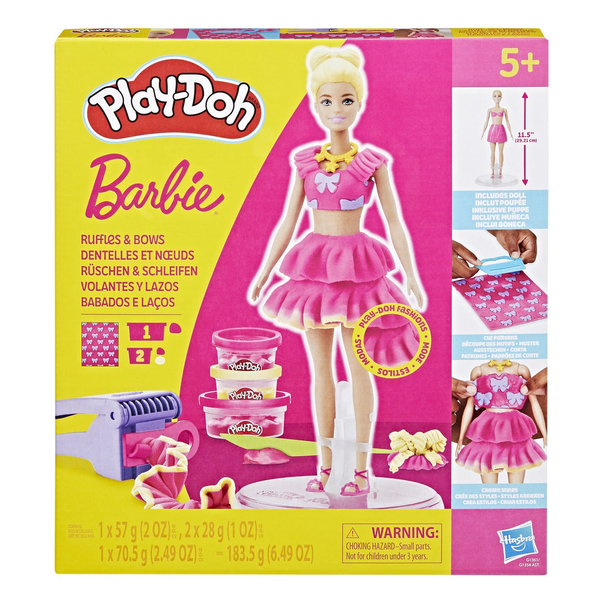 Play-Doh Barbie Hearts & Hair Designer Doll Set