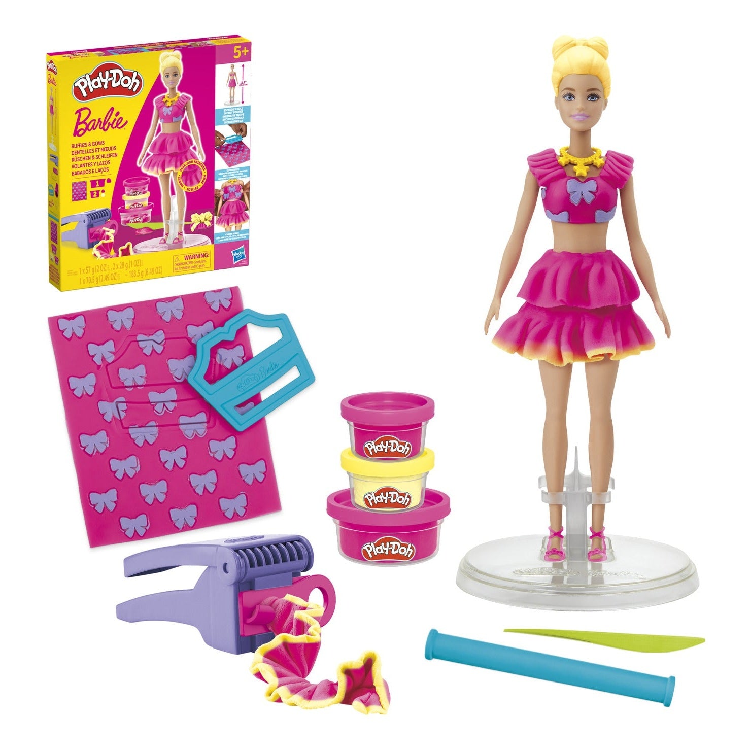 Play-Doh Barbie Hearts & Hair Designer Doll Set