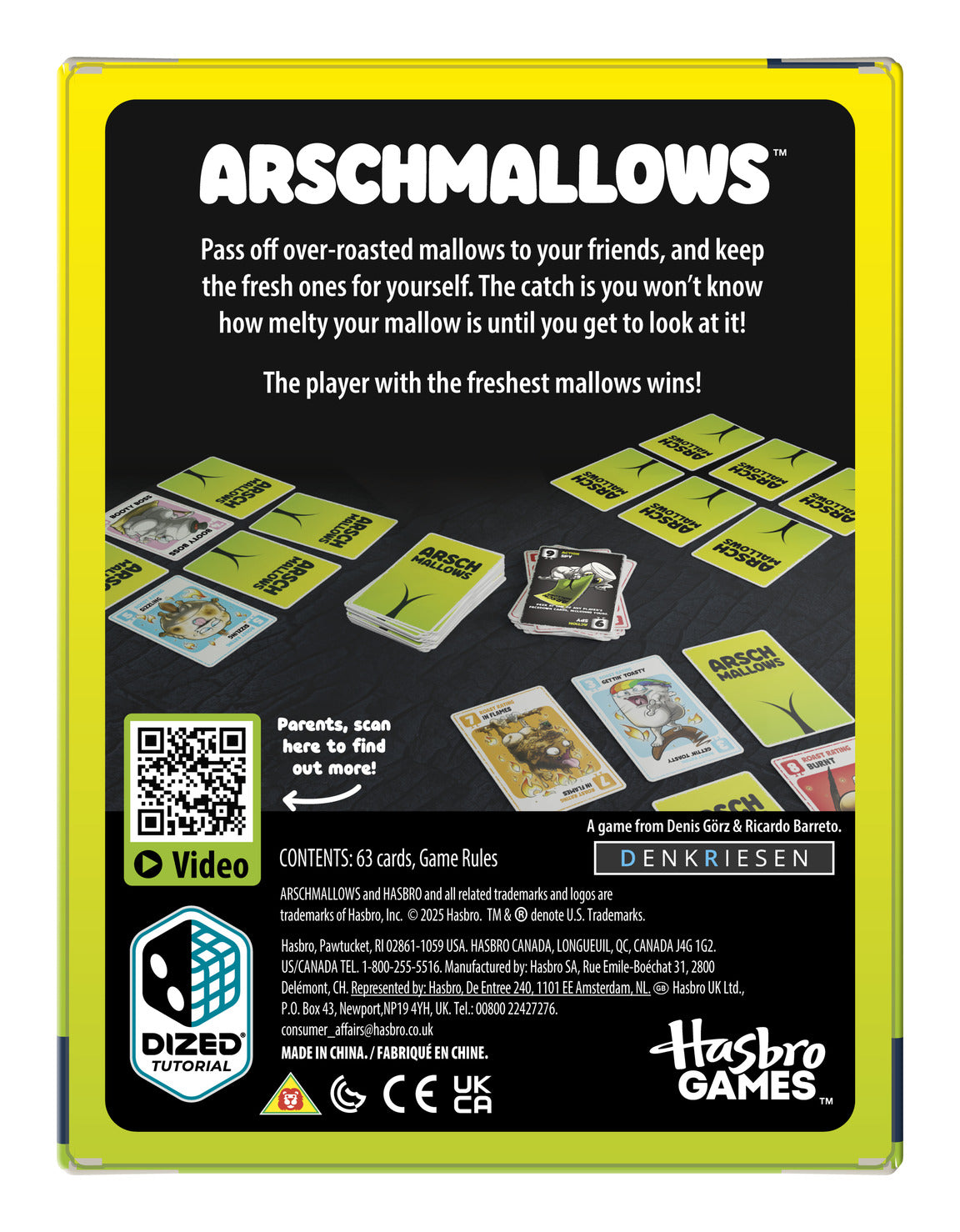 Hasbro Gaming Arschmallows Card Game