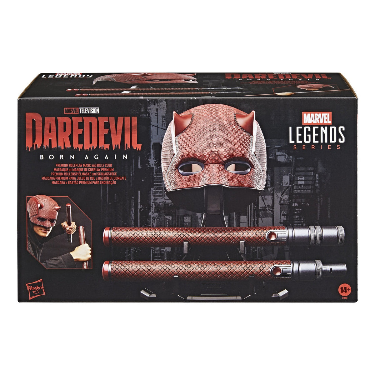 Marvel Legends Daredevil: Born Again Premium Roleplay Mask and Billy Club