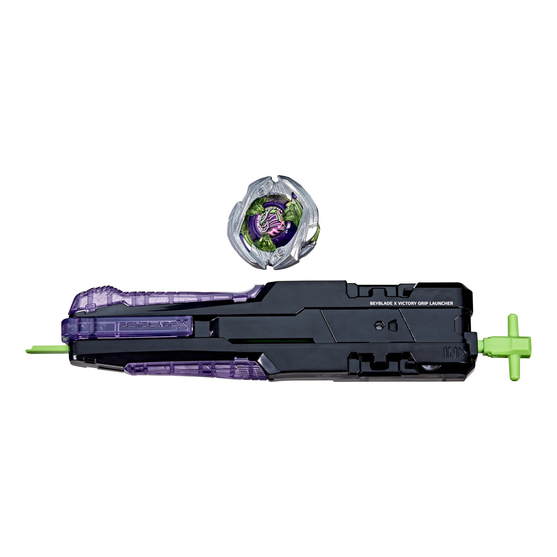 Beyblade X Victory Grip Launcher Set with Saber Samurai Top
