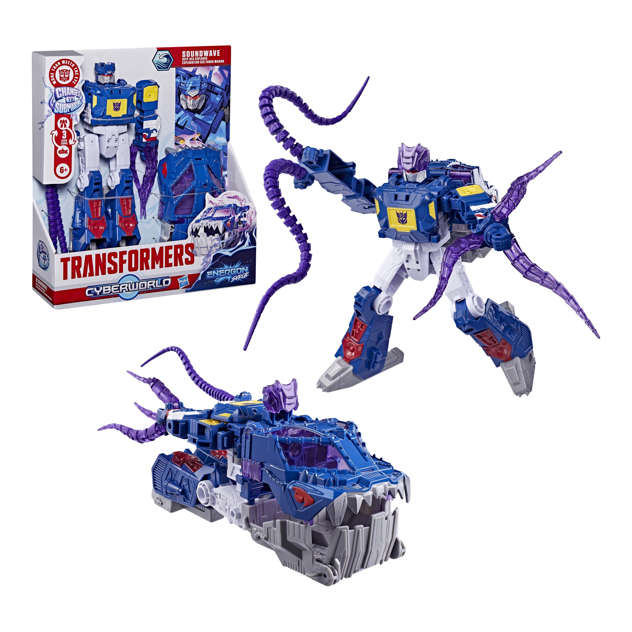 Transformers CYBERWORLD Soundwave Deep Sea Explorer Figure