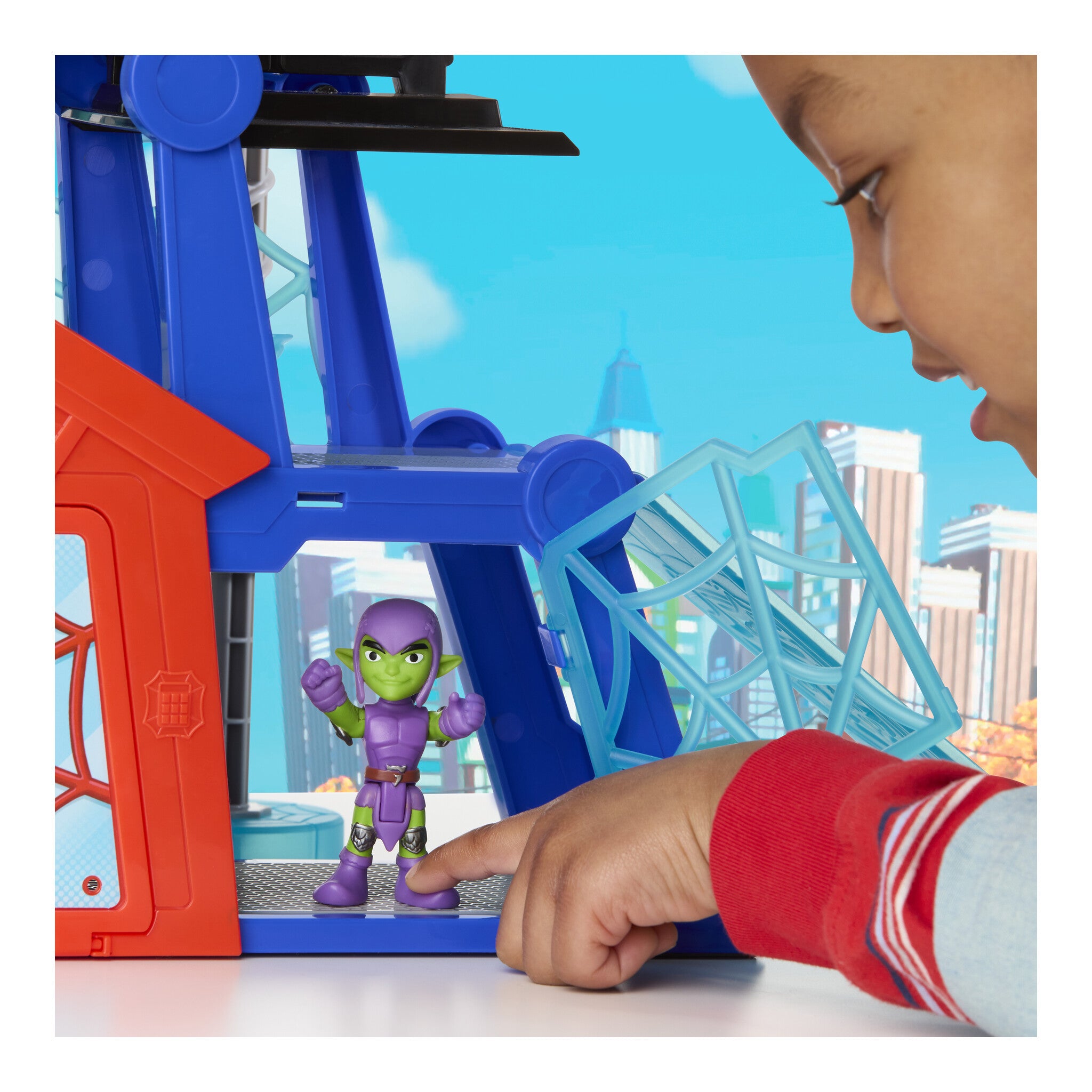 Marvel Spidey and His Amazing Friends Rescue-Webs Web-Quarters Playset