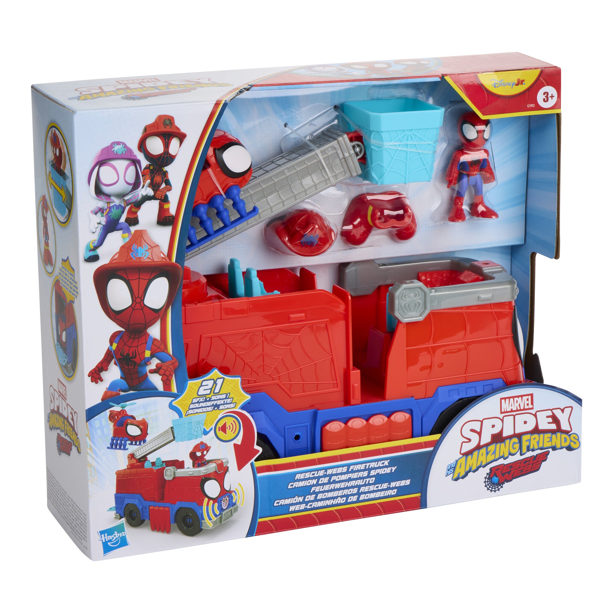Marvel Spidey and His Amazing Friends Rescue-Webs Firetruck