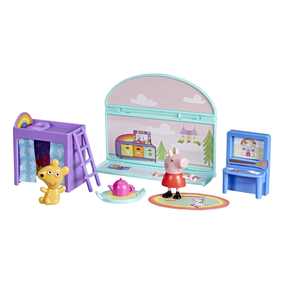 Peppa Pig Peppa's Bedroom Set with Figure and 7 Accessories