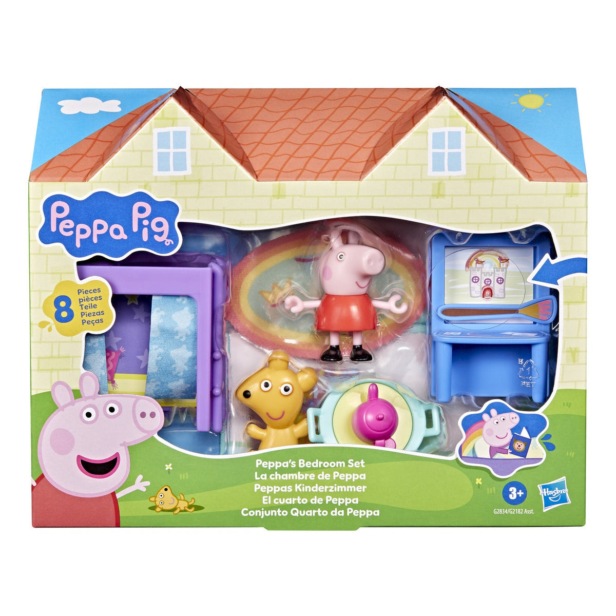 Peppa Pig Peppa's Bedroom Set with Figure and 7 Accessories