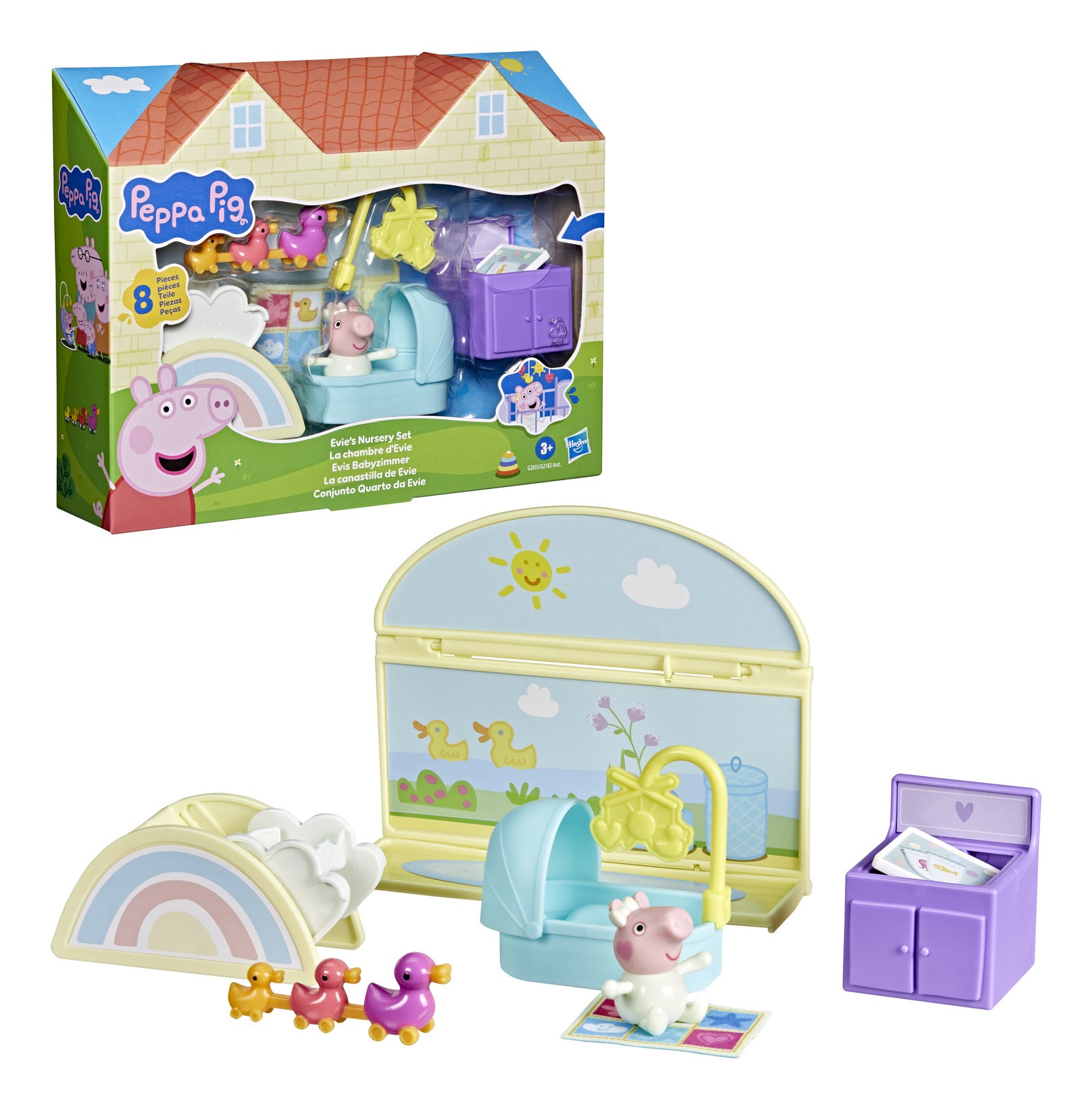 Peppa Pig Peppa's Bedroom Set with Figure and 7 Accessories