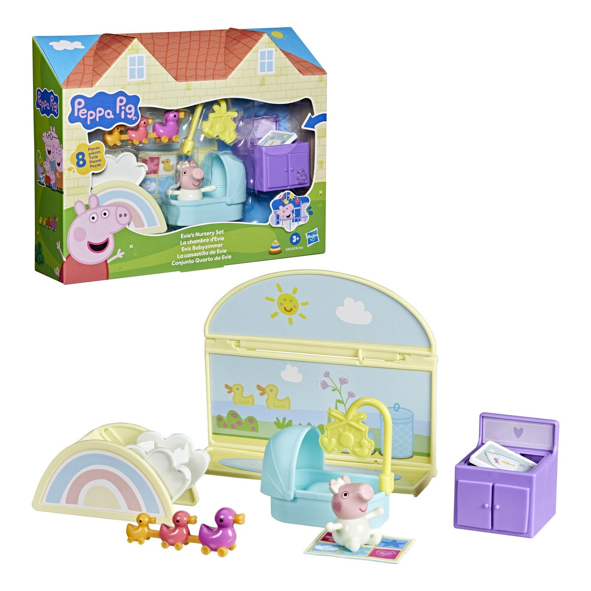 Peppa Pig Peppa's Bedroom Set with Figure and 7 Accessories