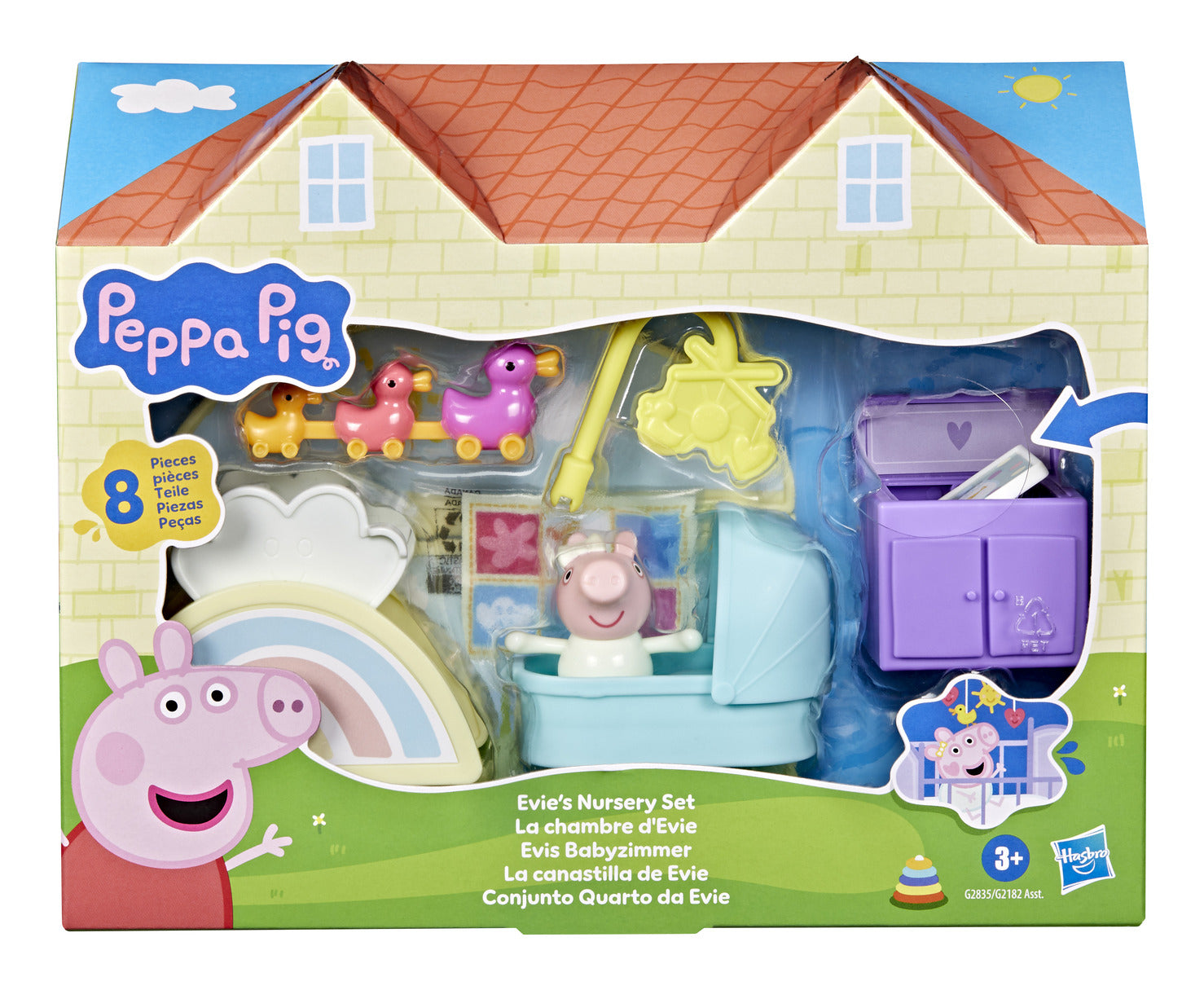 Peppa Pig Peppa's Bedroom Set with Figure and 7 Accessories