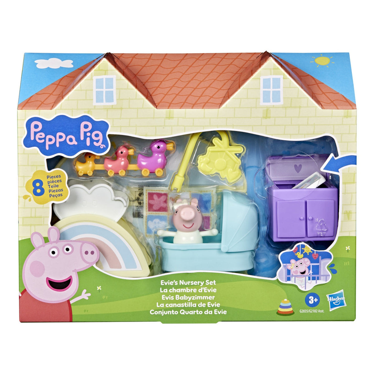 Peppa Pig Peppa's Bedroom Set with Figure and 7 Accessories