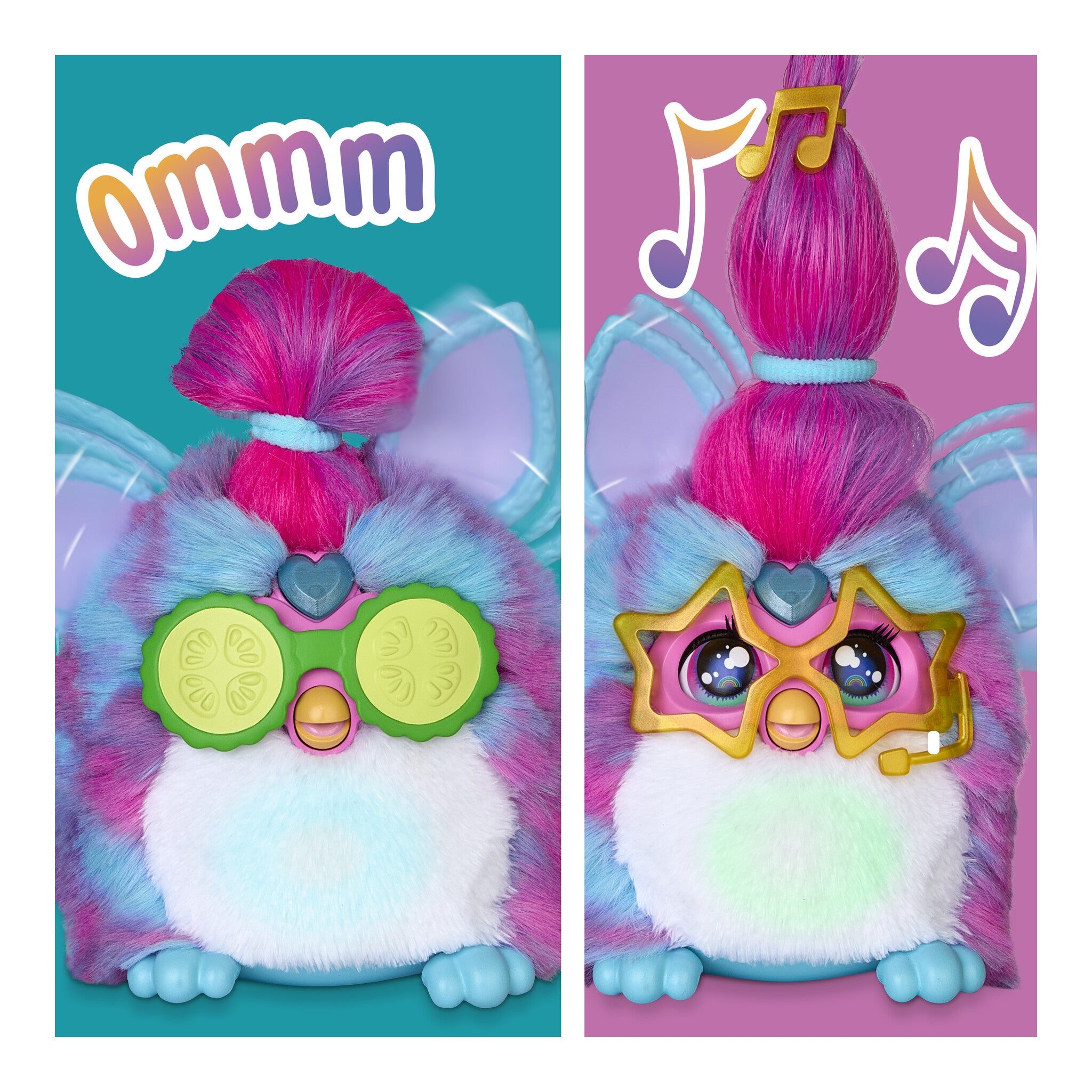 Hasbro Furby Vibes Blue Razz Interactive Plush Toy