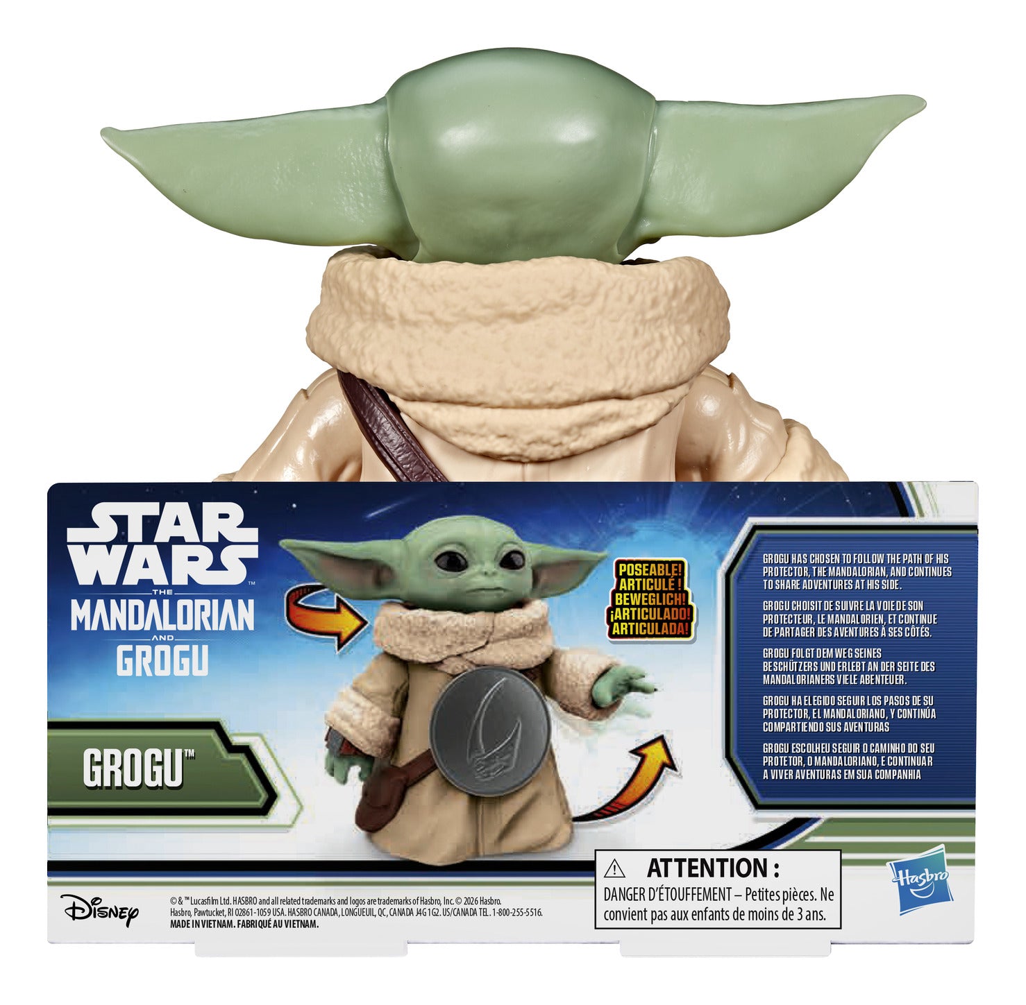 Hasbro Star Wars The Mandalorian & Grogu Bounty Hunter Grogu Figure 16.5cm