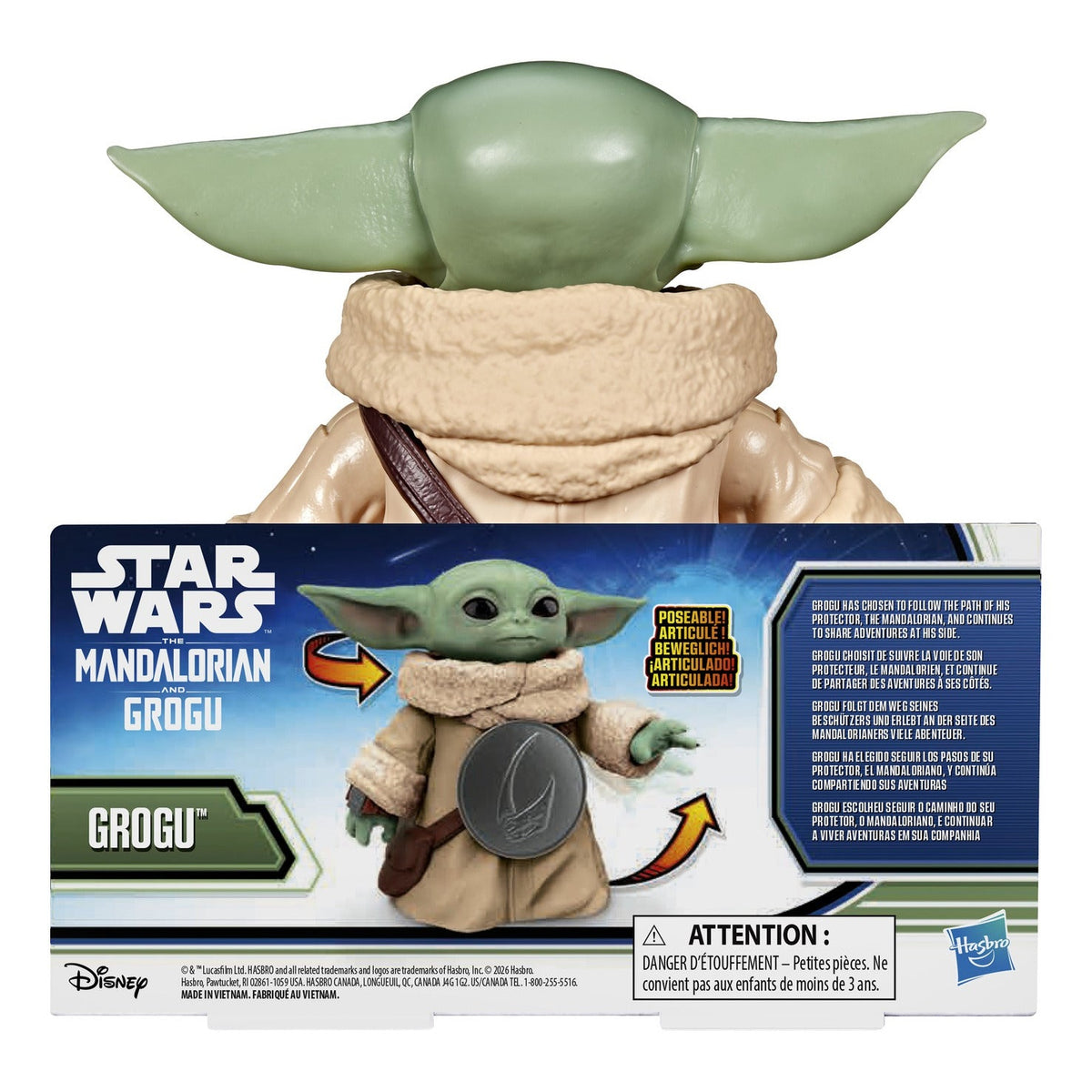 Hasbro Star Wars The Mandalorian & Grogu Bounty Hunter Grogu Figure 16.5cm