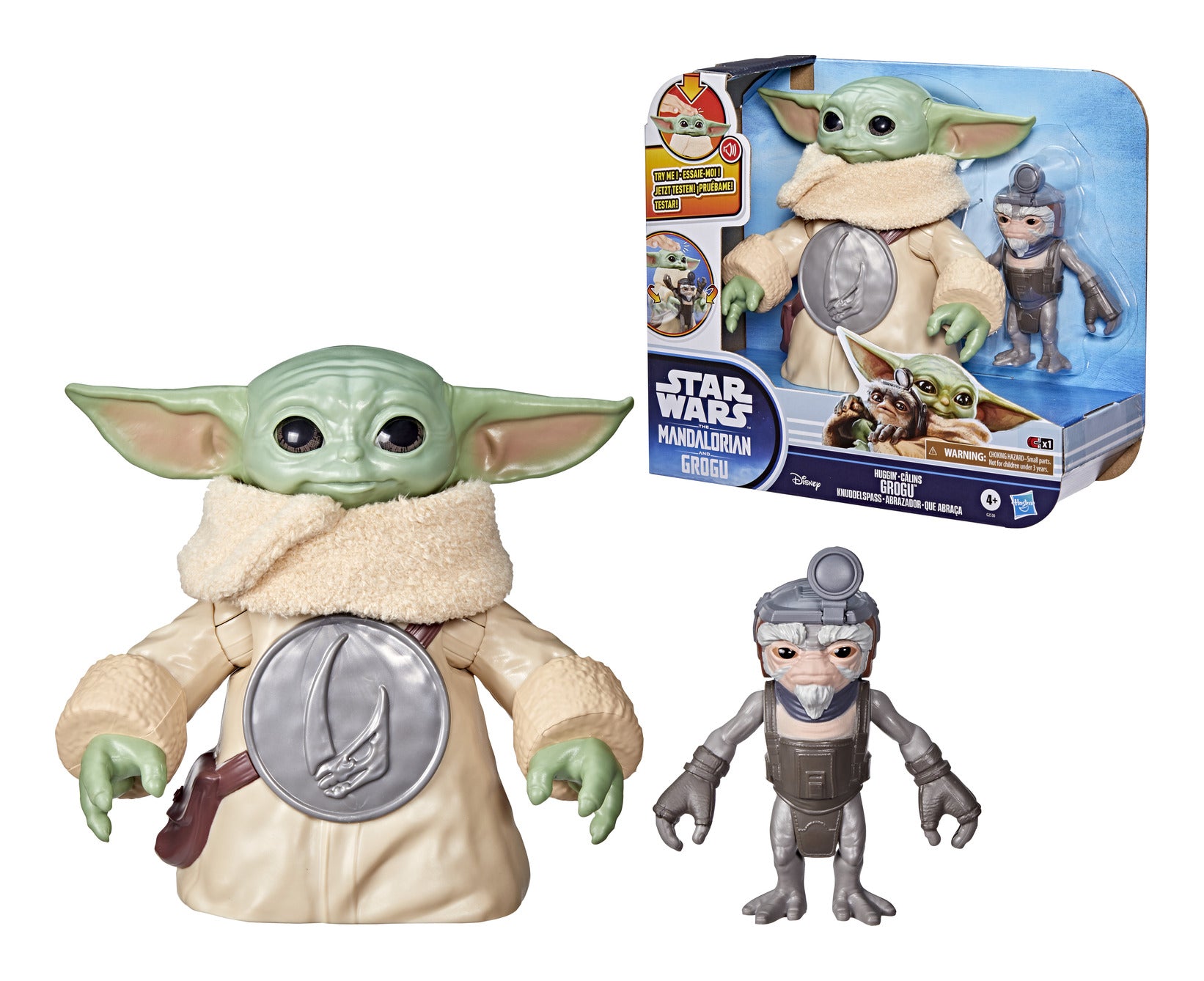 Hasbro Star Wars Huggin' Grogu Interactive Figure with Anzellan