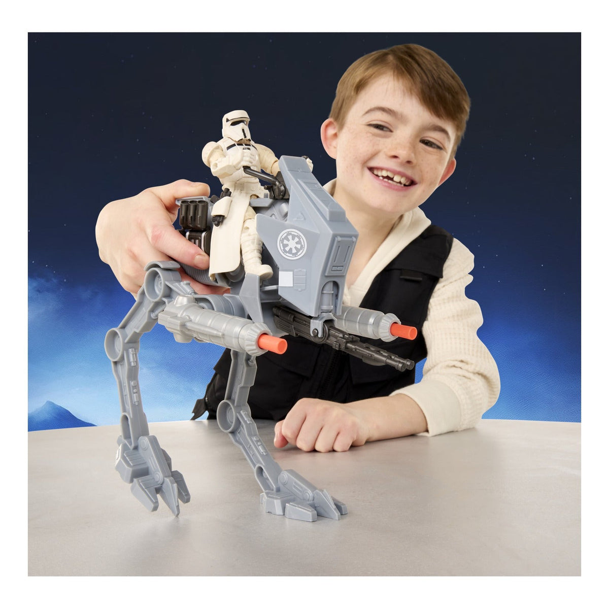Star Wars ActionVerse AT-RT Vehicle & Imperial Remnant AT-RT Driver