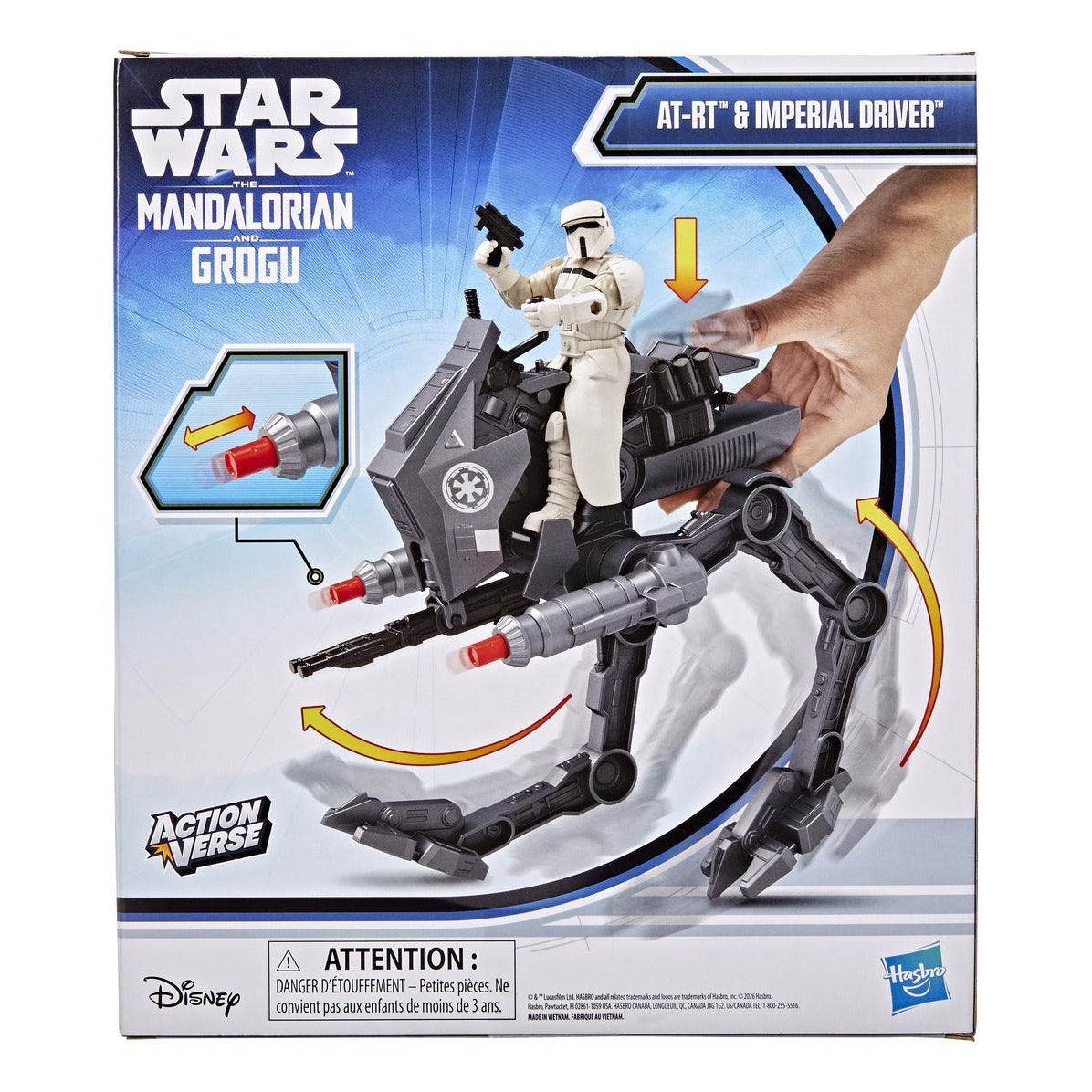 Star Wars ActionVerse AT-RT Vehicle & Imperial Remnant AT-RT Driver