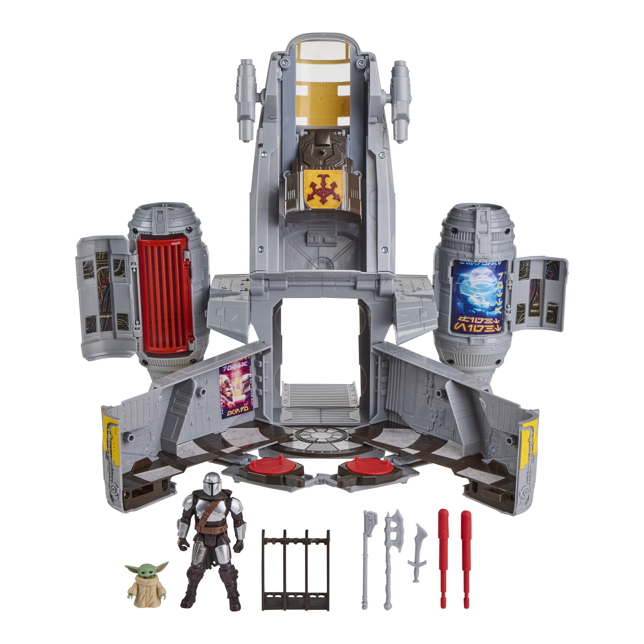 Star Wars ActionVerse Mandalorian Razor Crest Playset with Figures