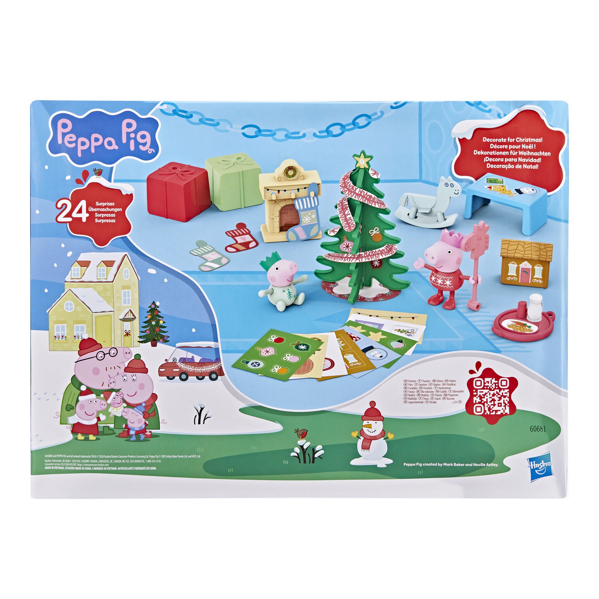 Hasbro Peppa Pig & Evie’s Advent Calendar with 24 Surprises