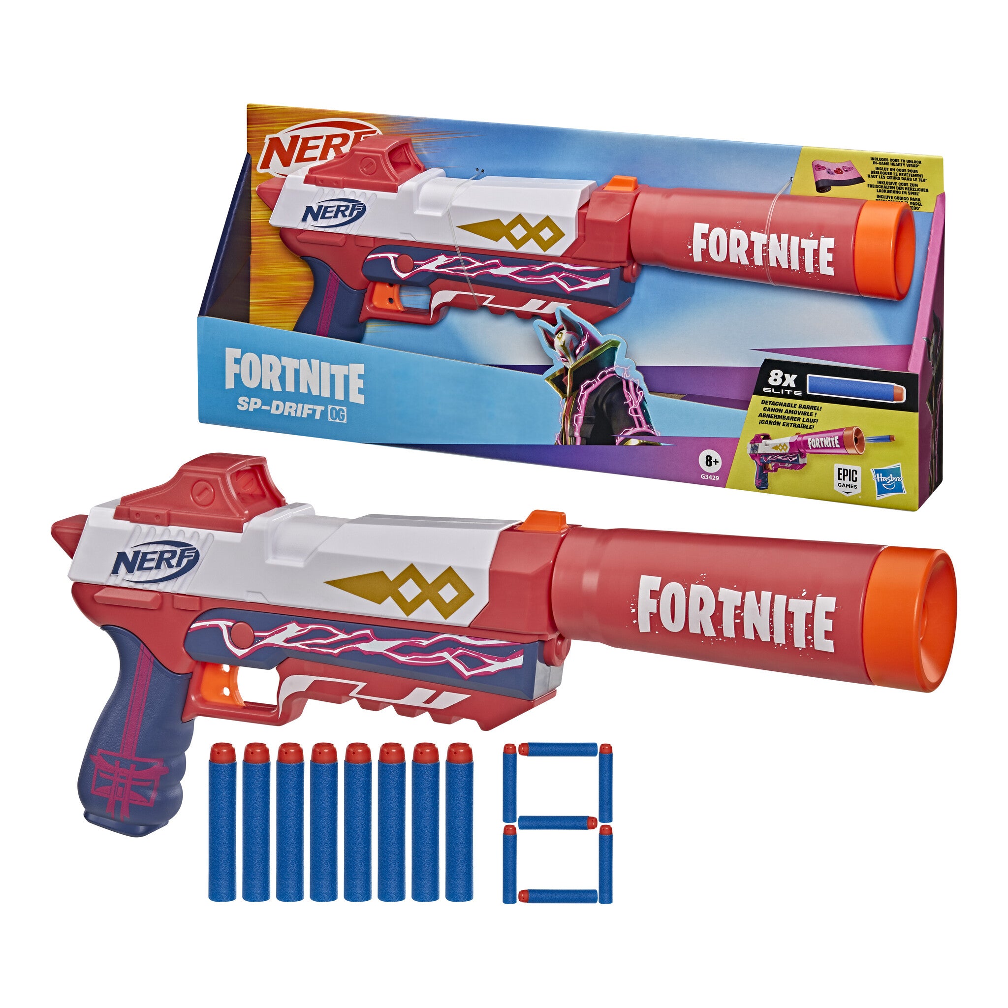 Nerf Fortnite SP-Drift OG Dart Blaster