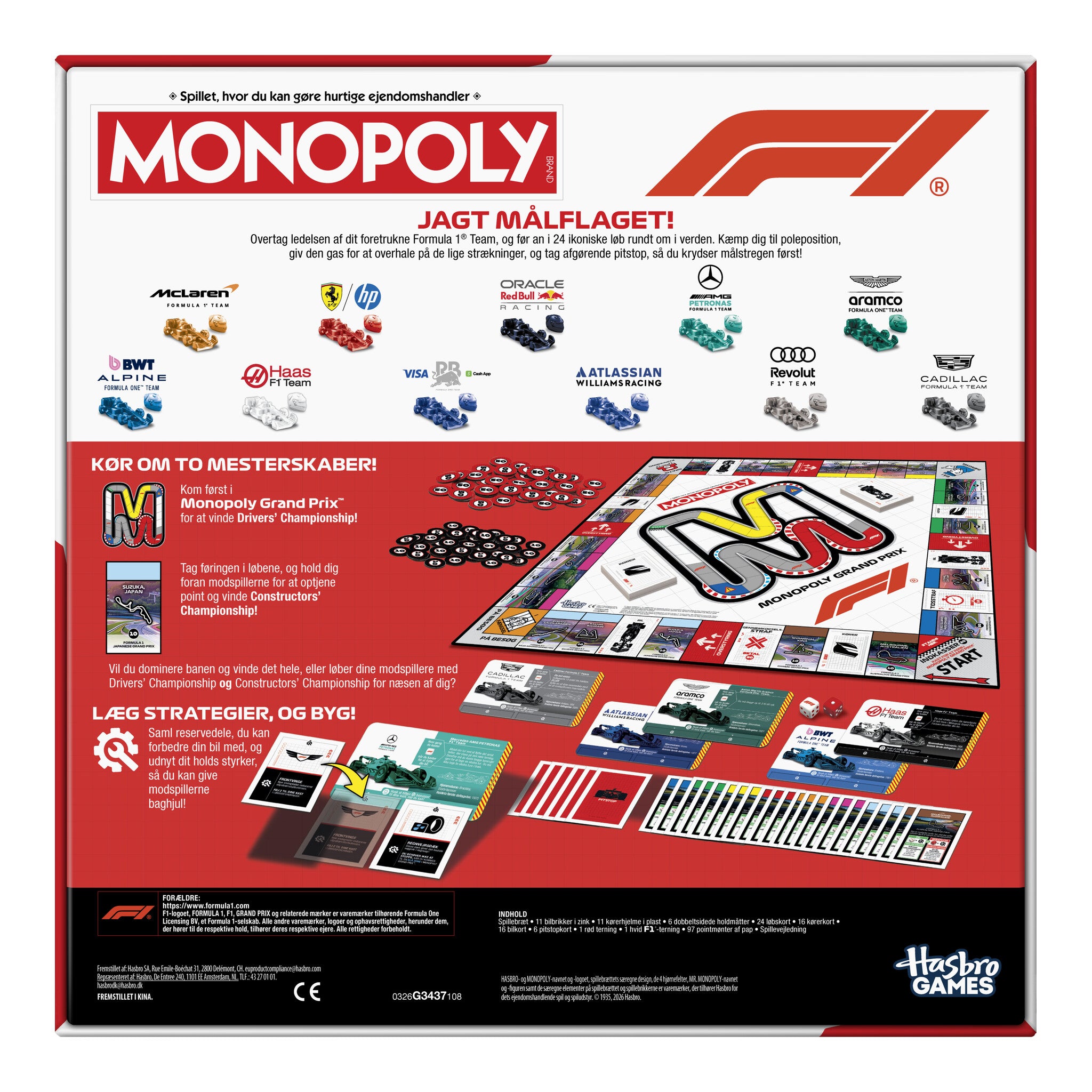 Hasbro Monopoly Formula 1 Edition Board Game