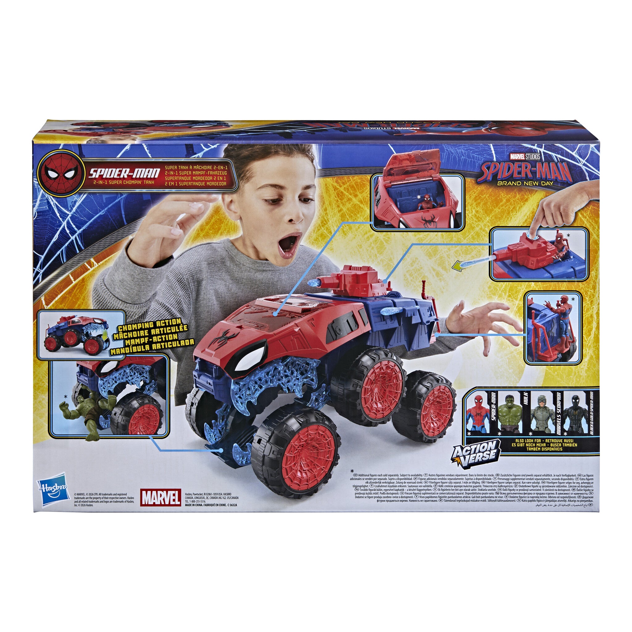 Marvel Spider-Man 2-in-1 Super Chompin’ Armoured Vehicle