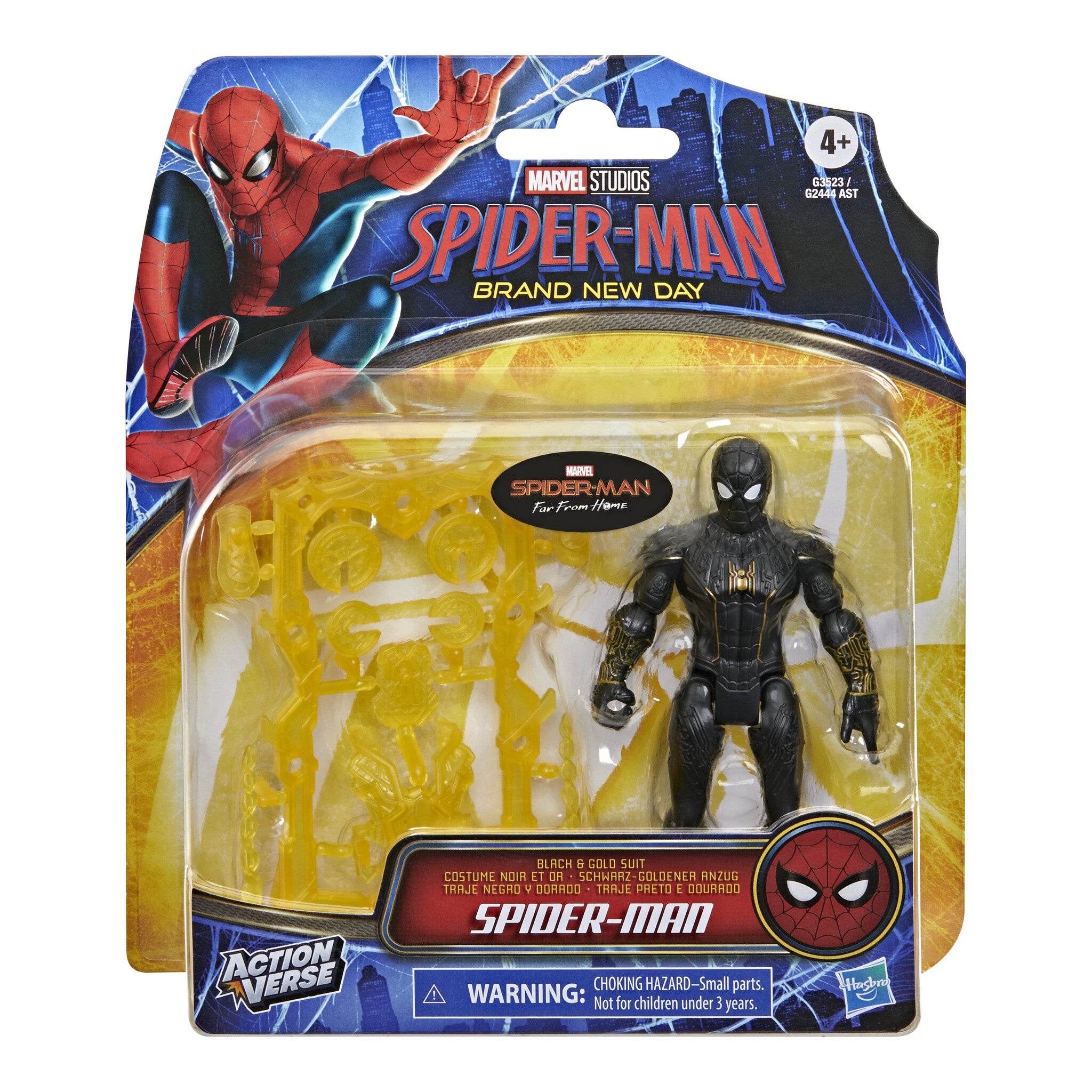 Hasbro Marvel Spider-Man Brand New Day Black & Gold Suit Figure with Gear