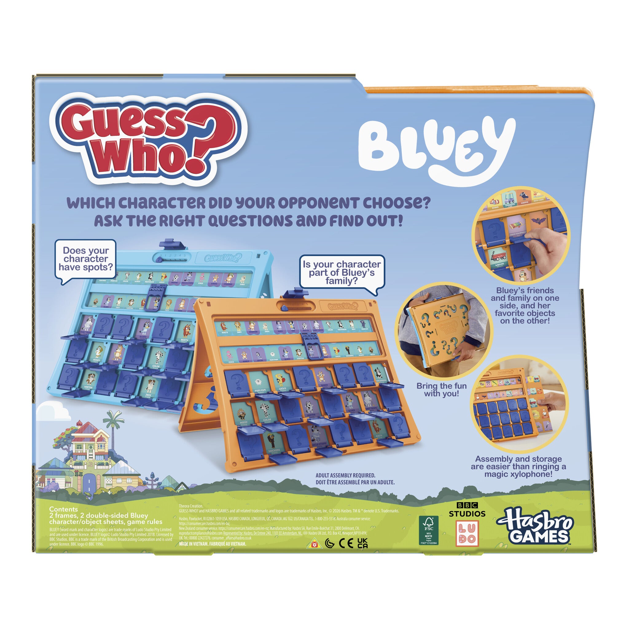 Hasbro Gaming Guess Who? Bluey Edition Board Game
