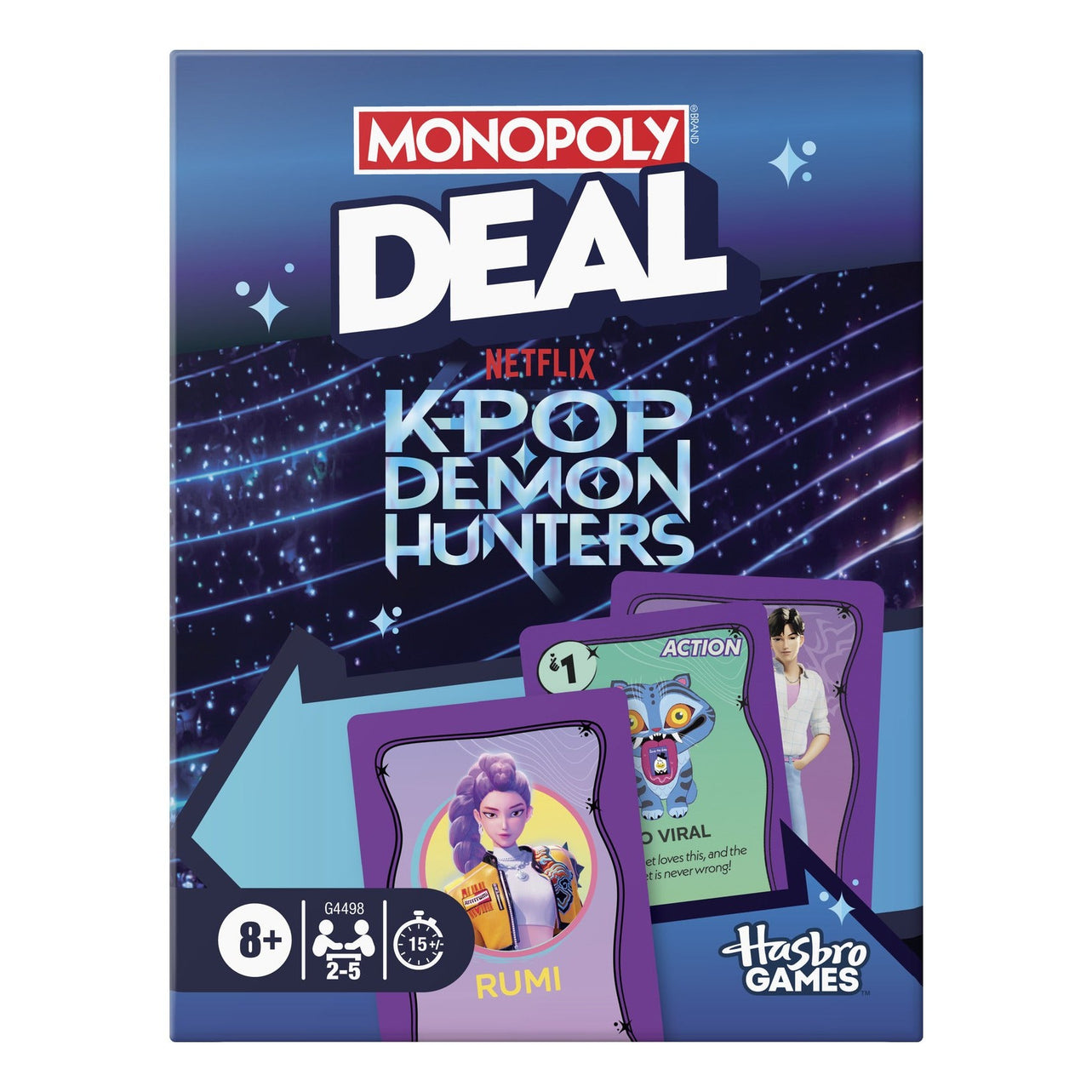 Hasbro Monopoly Deal KPop Demon Hunters Card Game