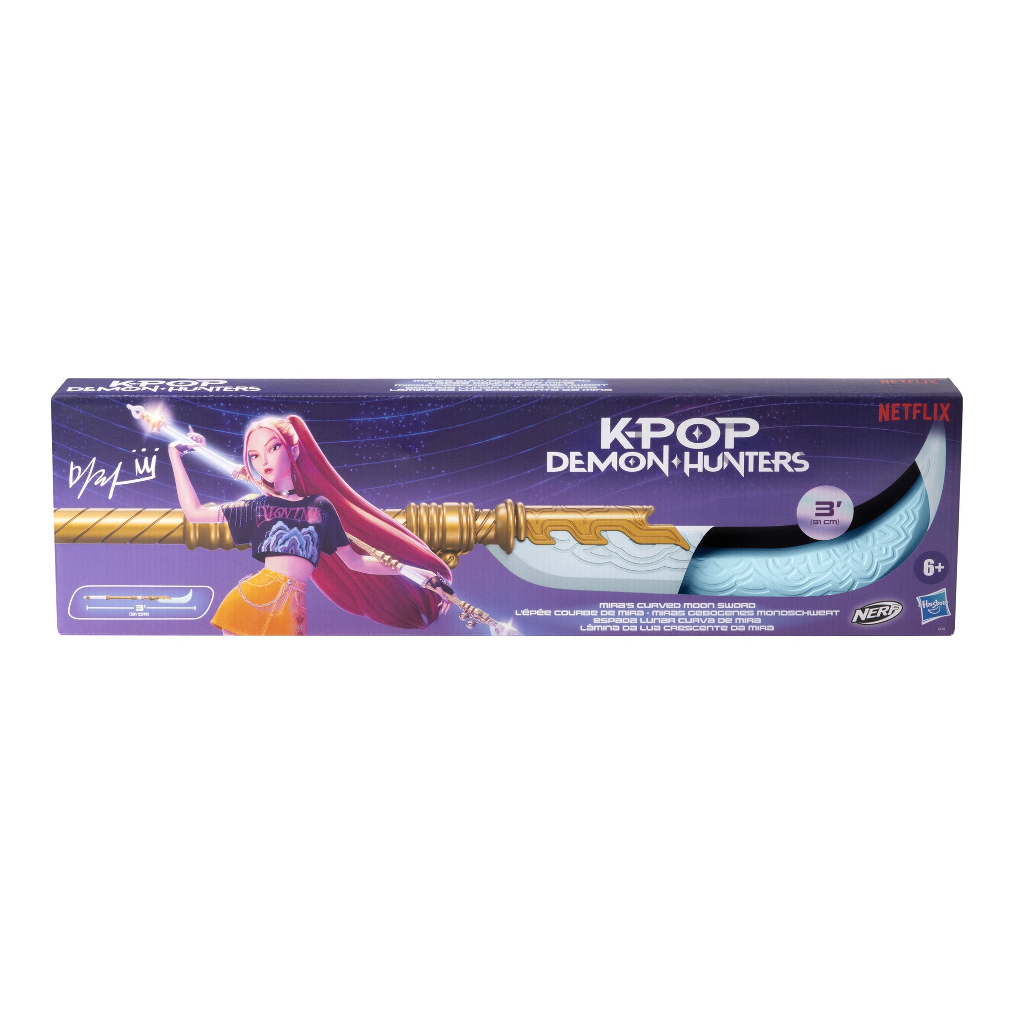 NERF KPop Demon Hunters Mira's Curved Moon Sword 91cm
