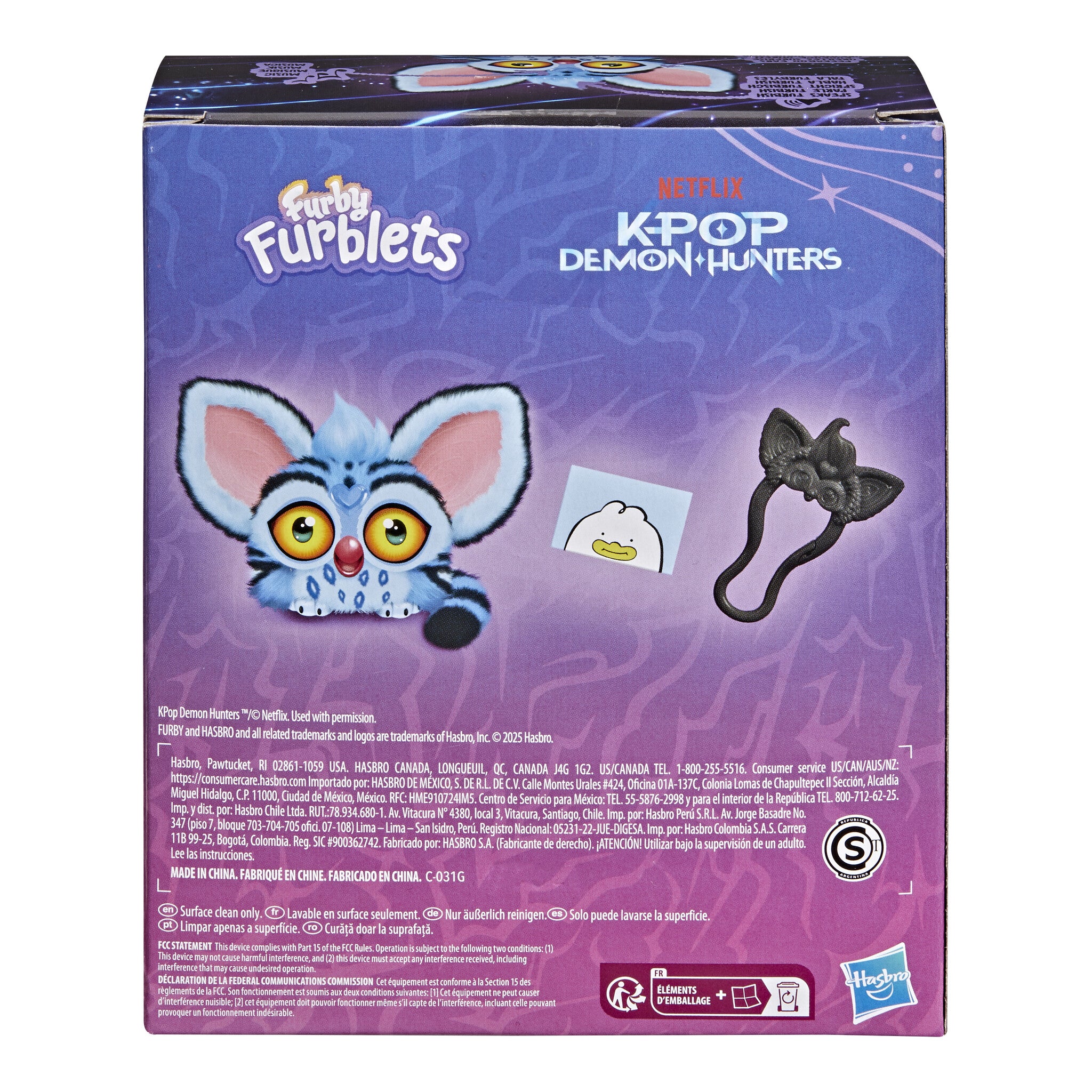 Furby Furblets KPop Demon Hunters Derpy Tiger Interactive Plush Toy
