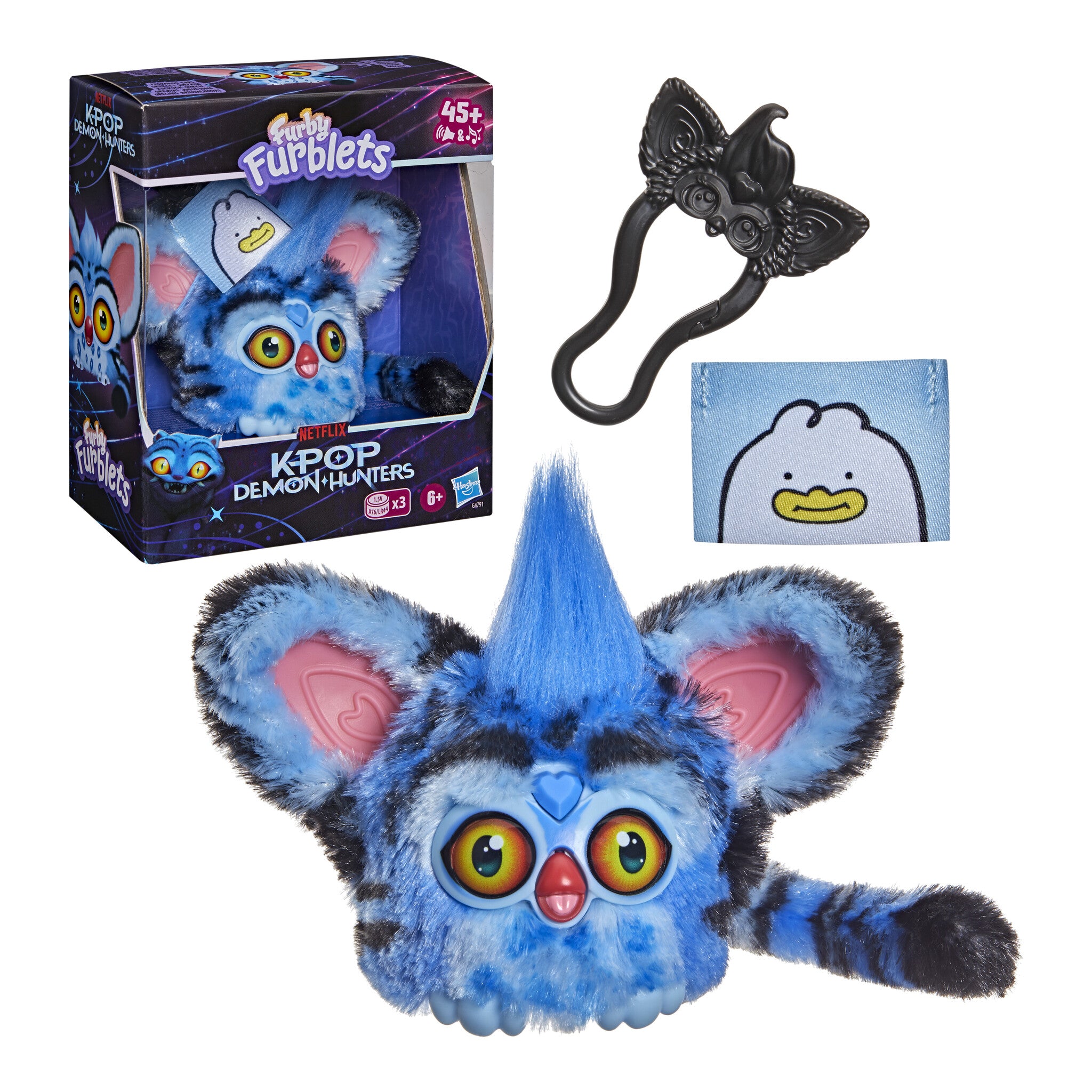 Furby Furblets KPop Demon Hunters Derpy Tiger Interactive Plush Toy