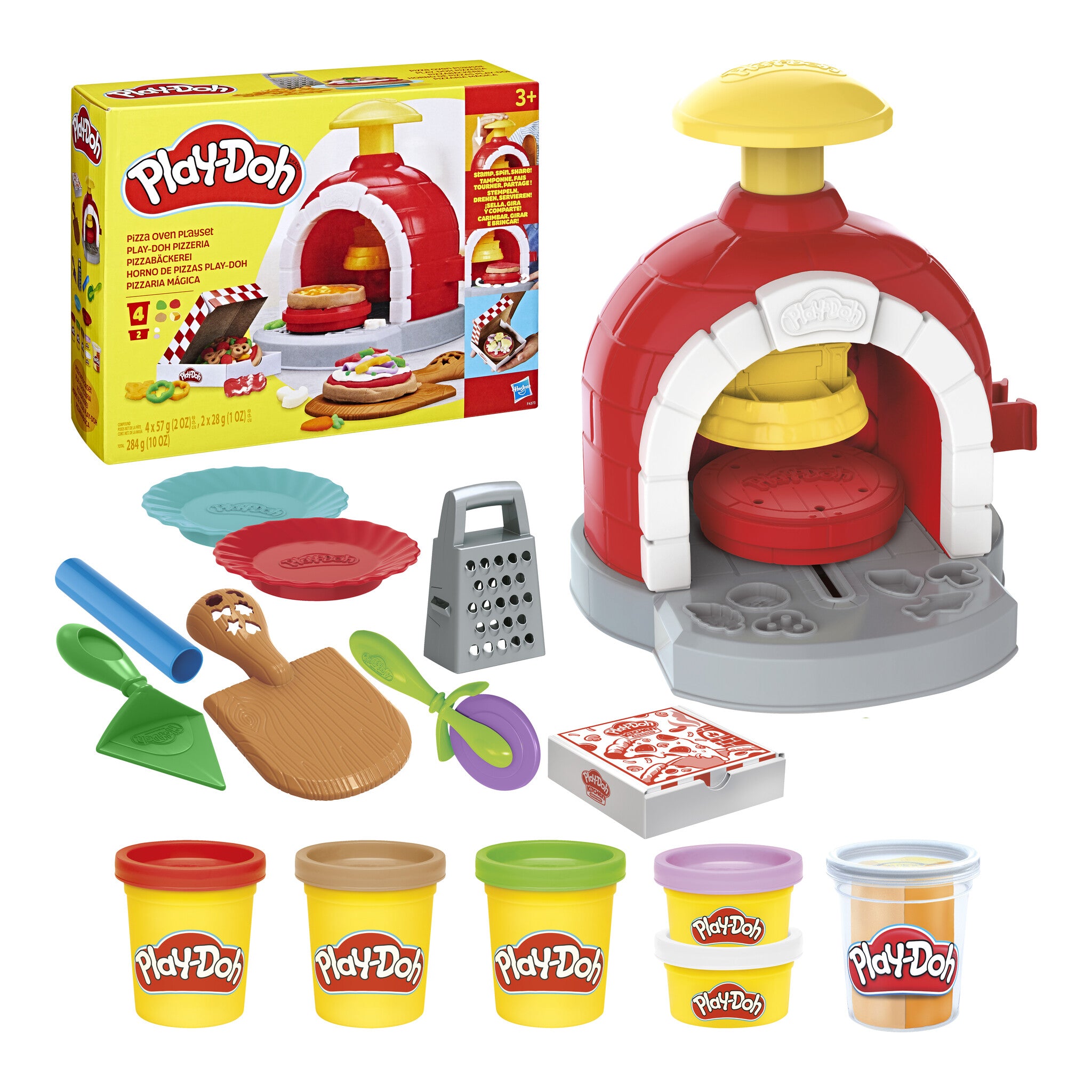 Play-Doh Kitchen Creations Pizza Oven Playset with 6 Cans and 8 Accessories