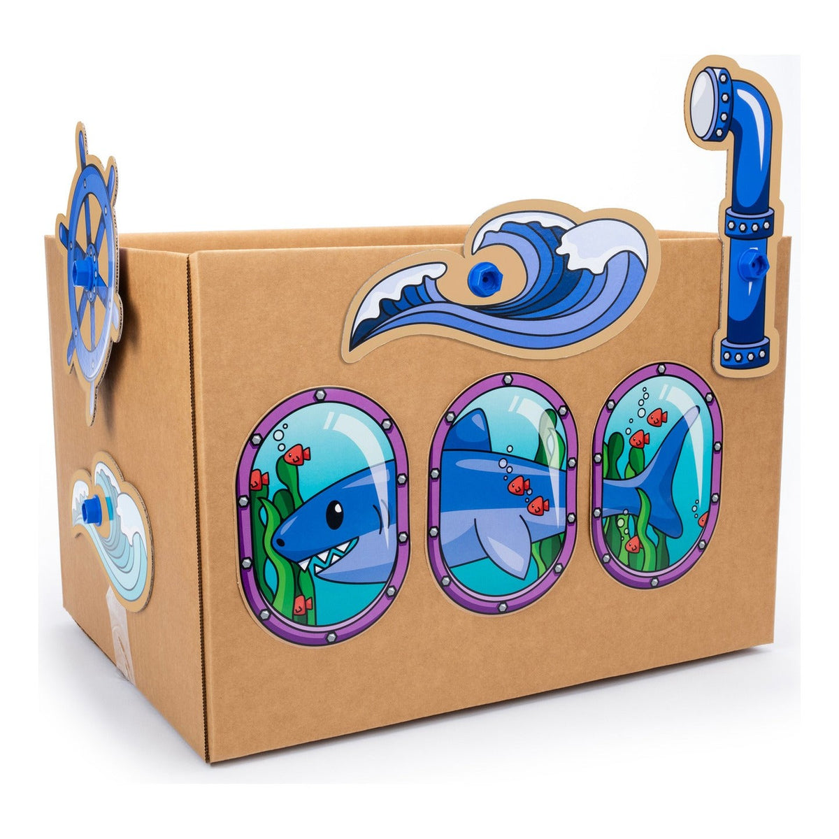 Boxineers Cardboard Vehicles Craft Kit – 84 Pieces