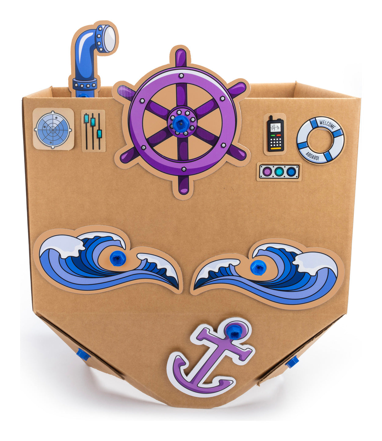 Boxineers Cardboard Vehicles Craft Kit – 84 Pieces