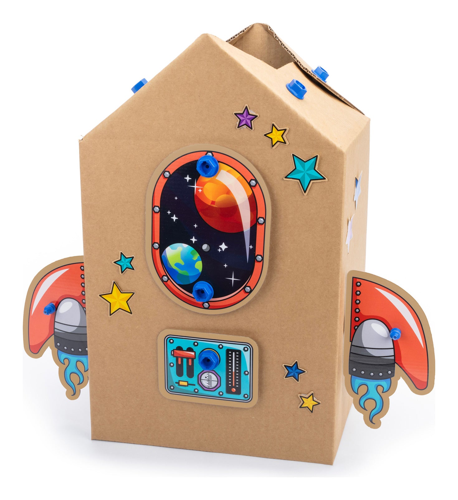 Boxineers Cardboard Vehicles Craft Kit – 84 Pieces