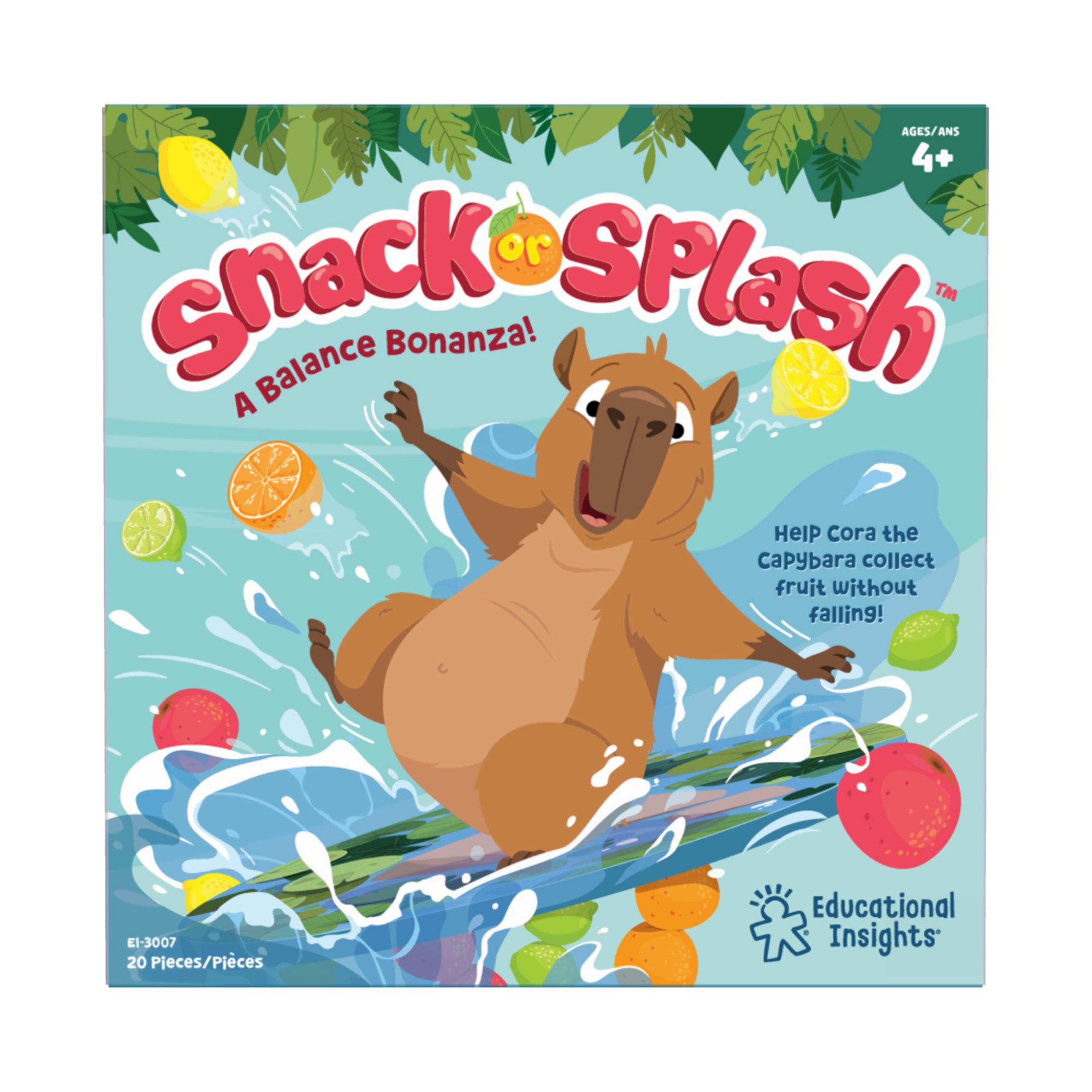 Educational Insights Snack or Splash Capybara Balance Game