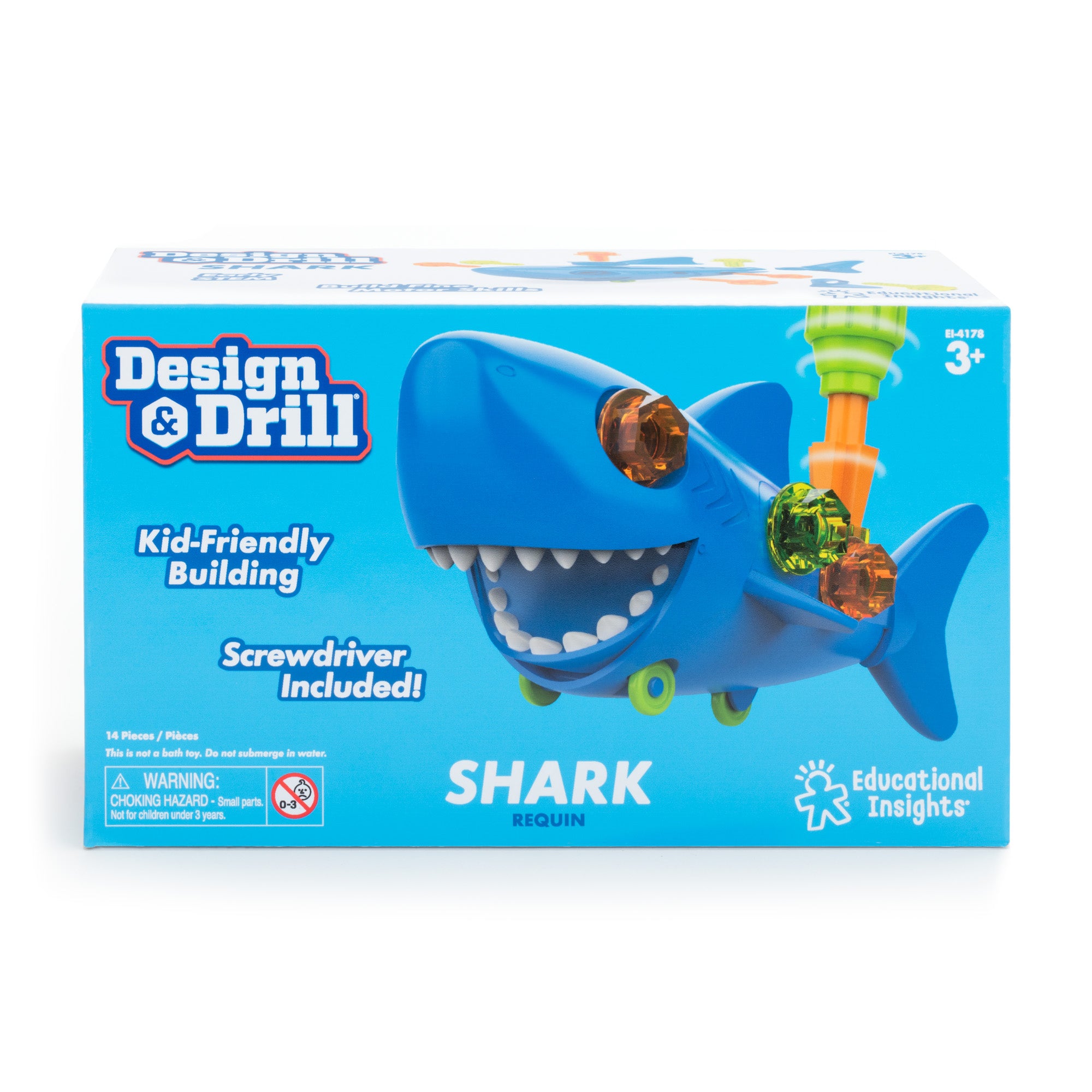 Learning Resources - Design & Drill Shark Toy for Kids