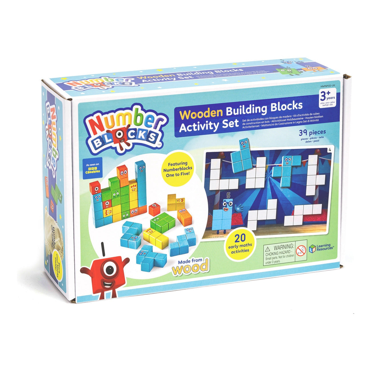 Learning Resources - Numberblocks Wooden Building Blocks Activity Set
