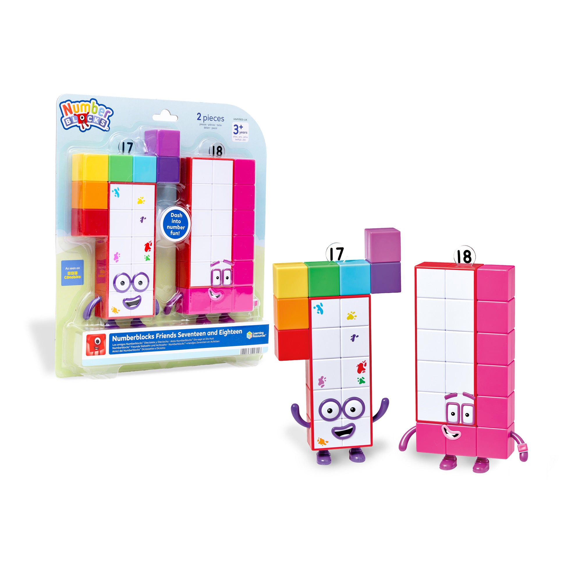 Learning Resources Numberblocks Friends Seventeen and Eighteen Figures