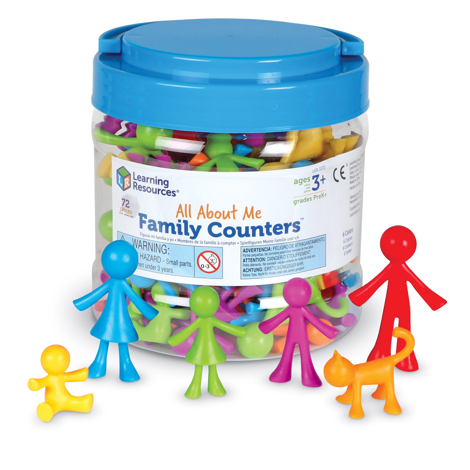 Learning Resources - All About Me Family Counters Set of 72