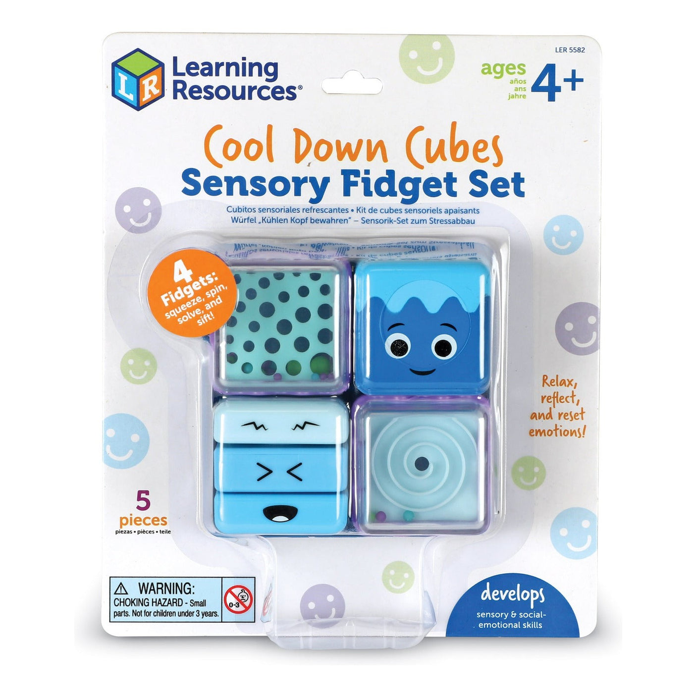 Learning Resources Cool Down Cubes Sensory Fidget Set